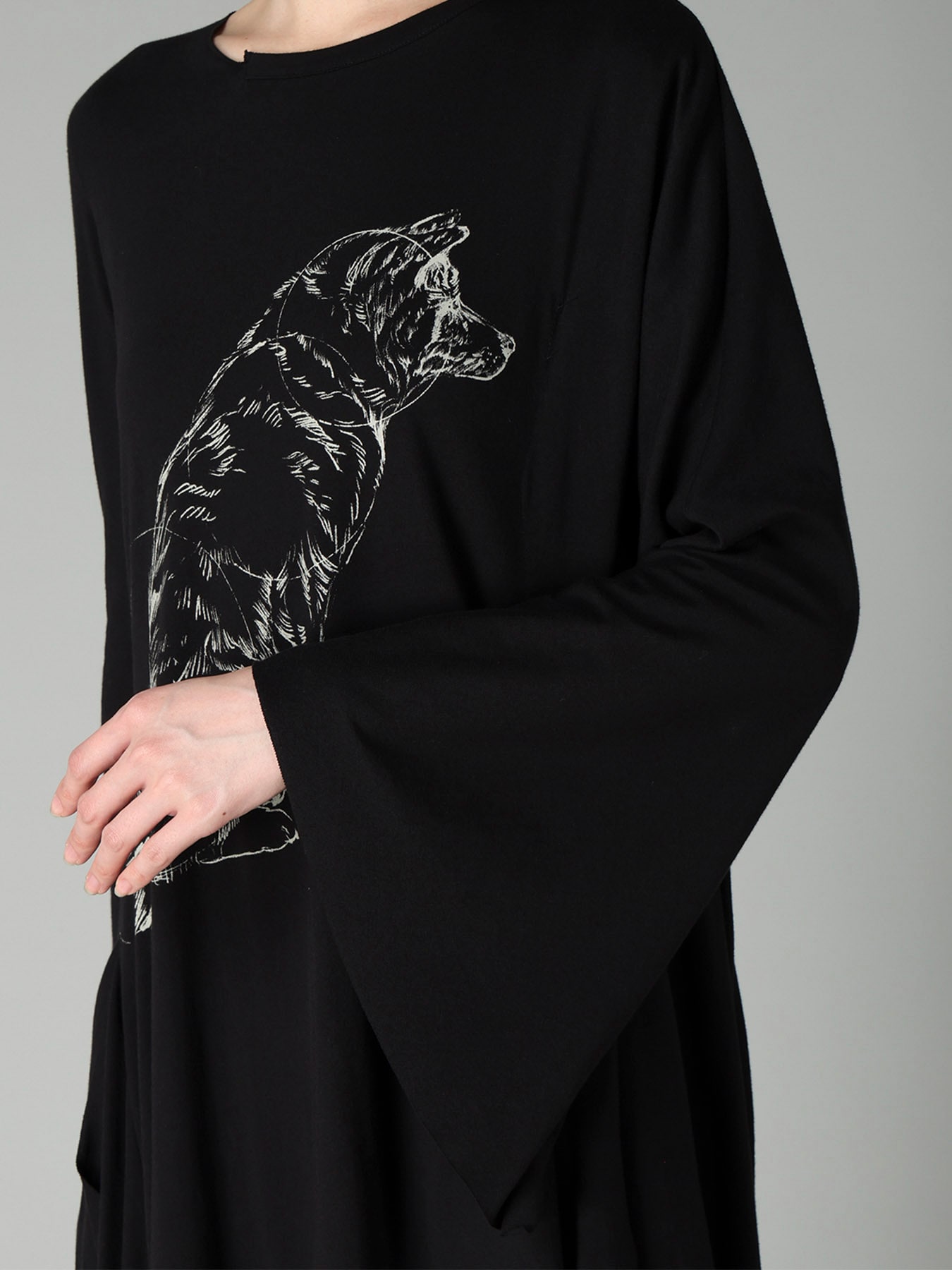 COTTON SINGLE JERSEY PRINTED DRESS SARAH