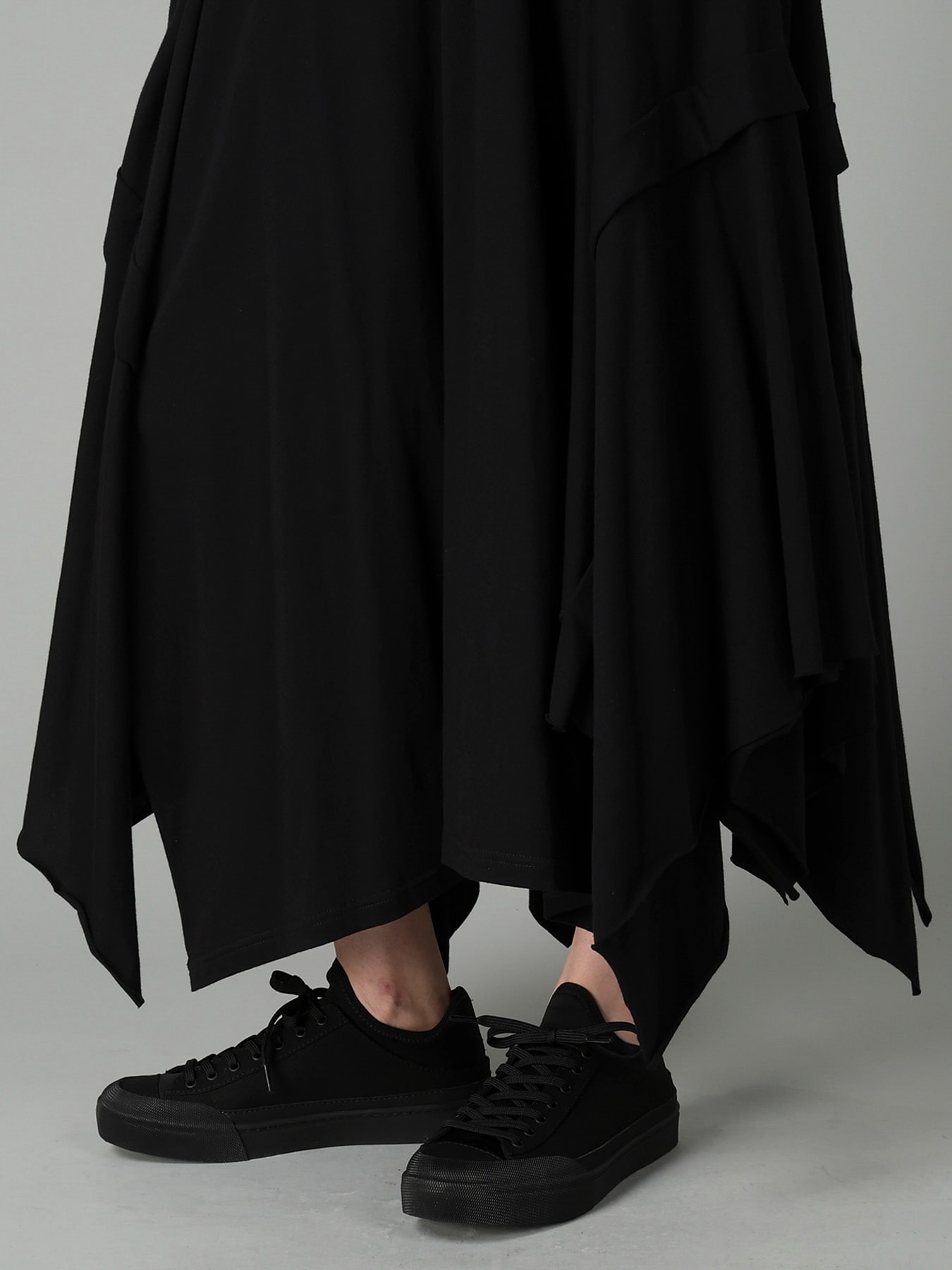 COTTON SINGLE JERSEY DRAPED SKIRT A