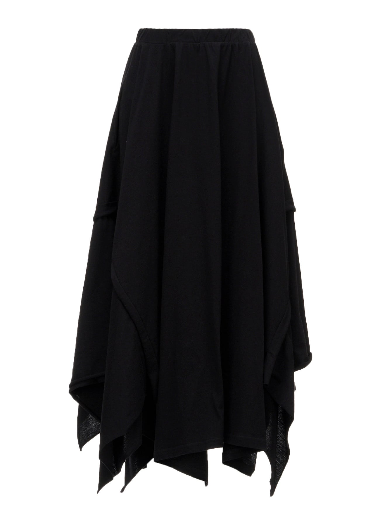 COTTON SINGLE JERSEY DRAPED SKIRT A