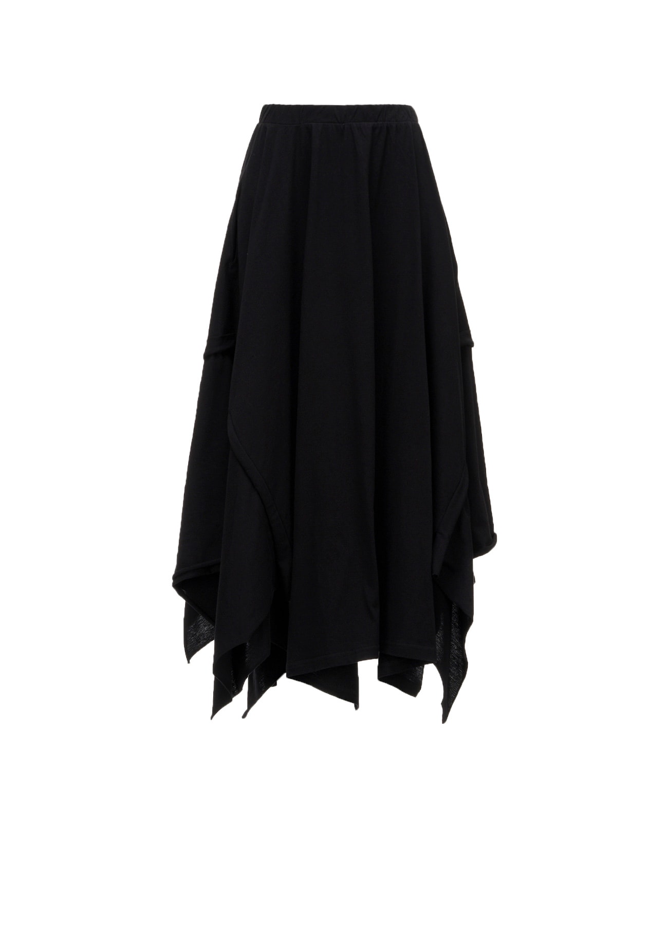 COTTON SINGLE JERSEY DRAPED SKIRT A