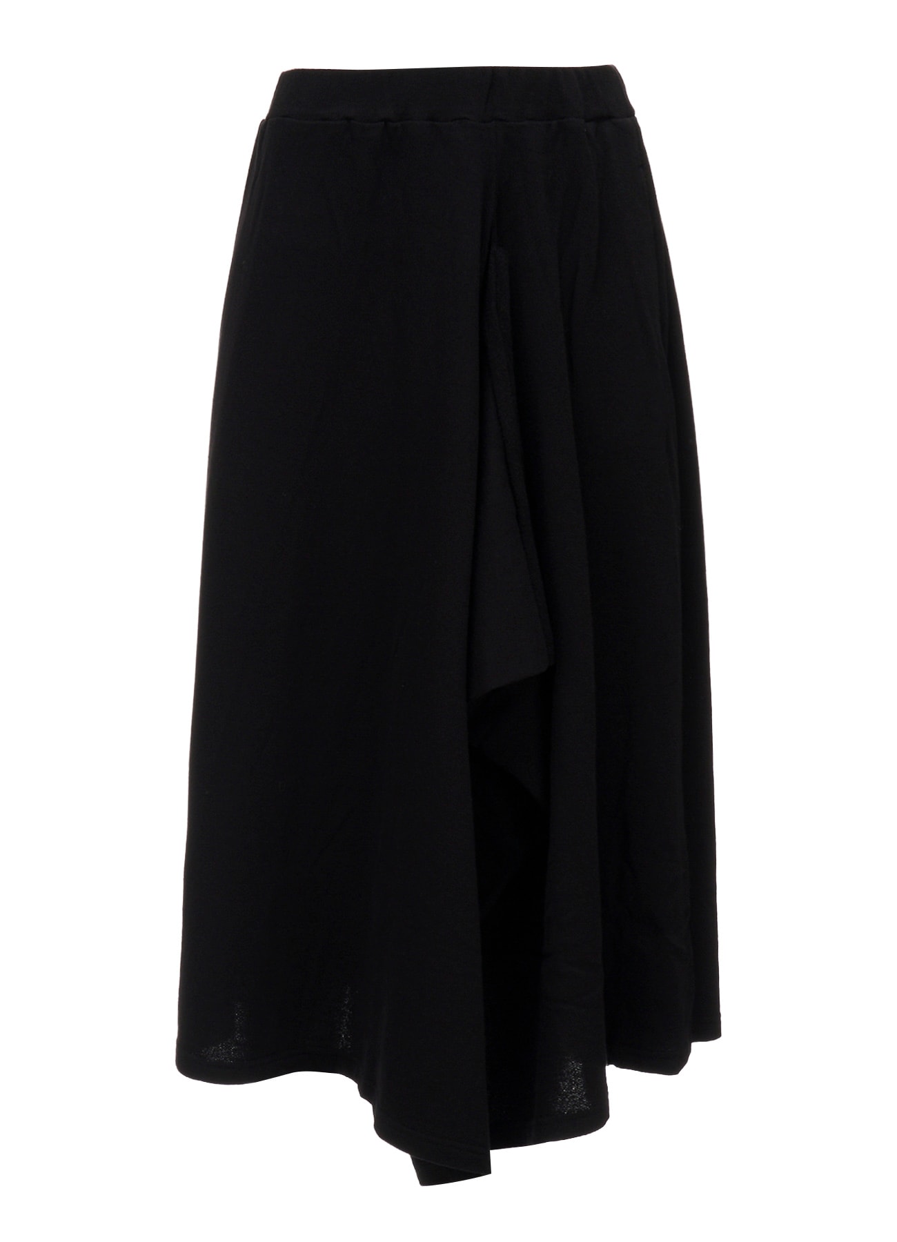 CREPE FRENCH TERRY ASYMMETRIC SKIRT