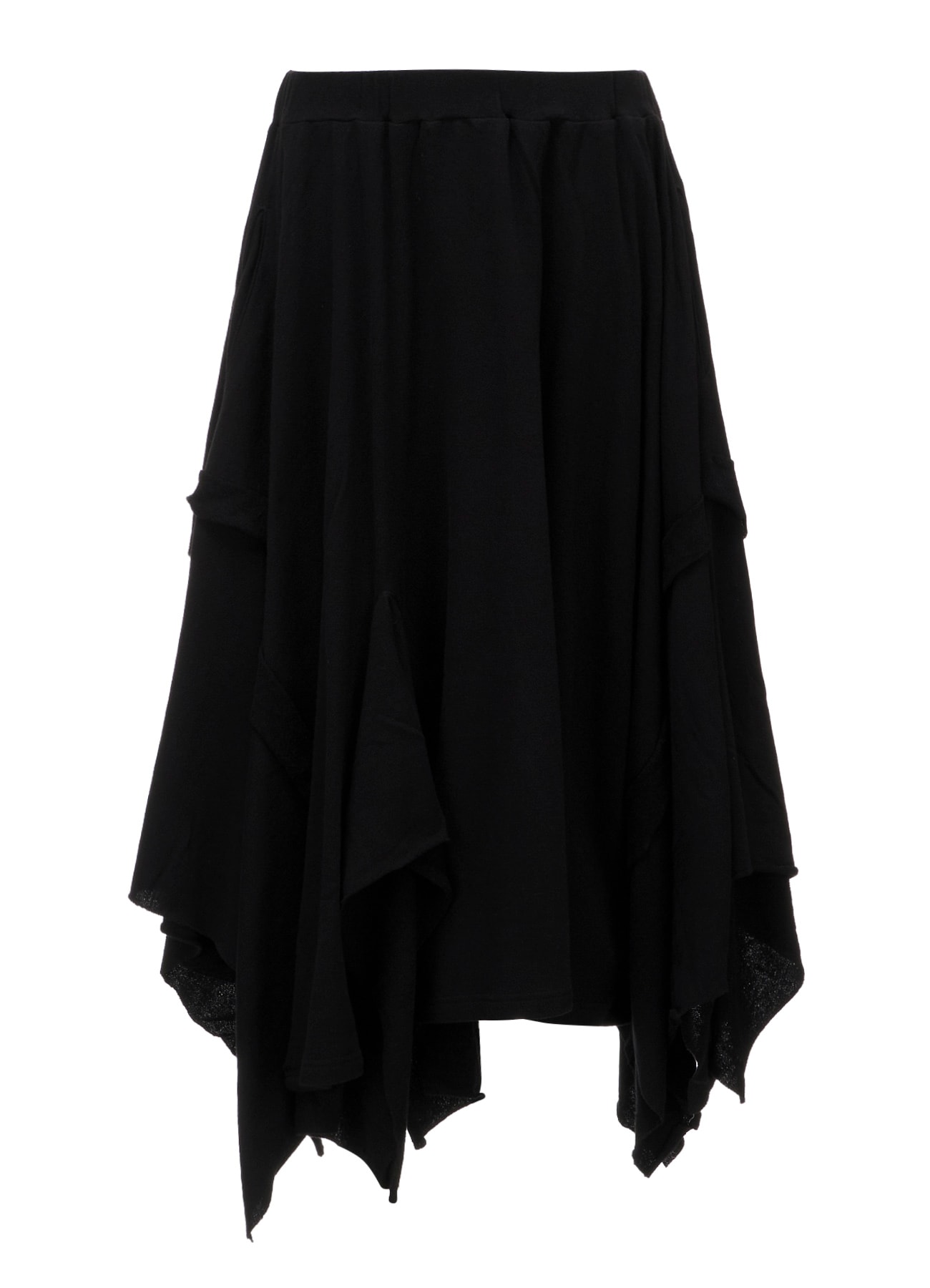 CREPE FRENCH TERRY DRAPED SKIRT B