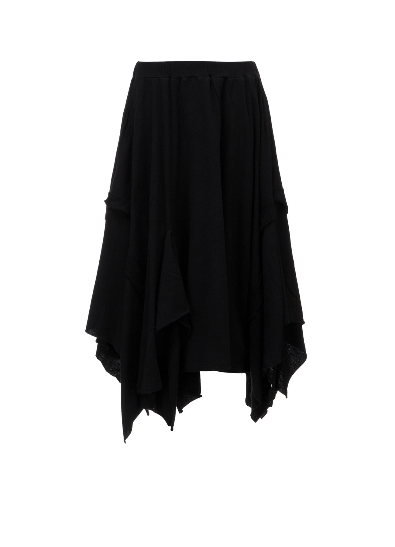 CREPE FRENCH TERRY DRAPED SKIRT B