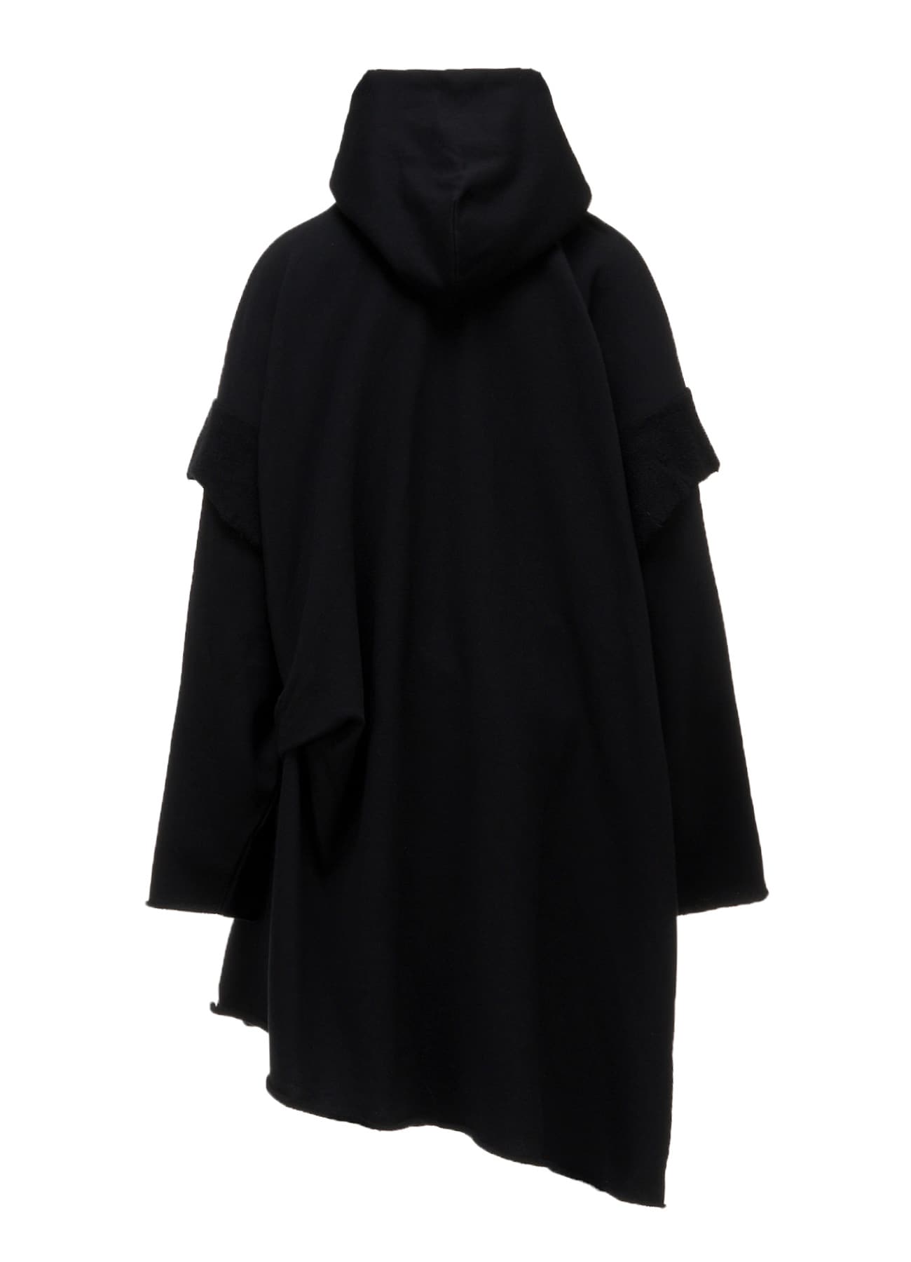 FRENCH TERRY TUCK POINT ZIP COAT