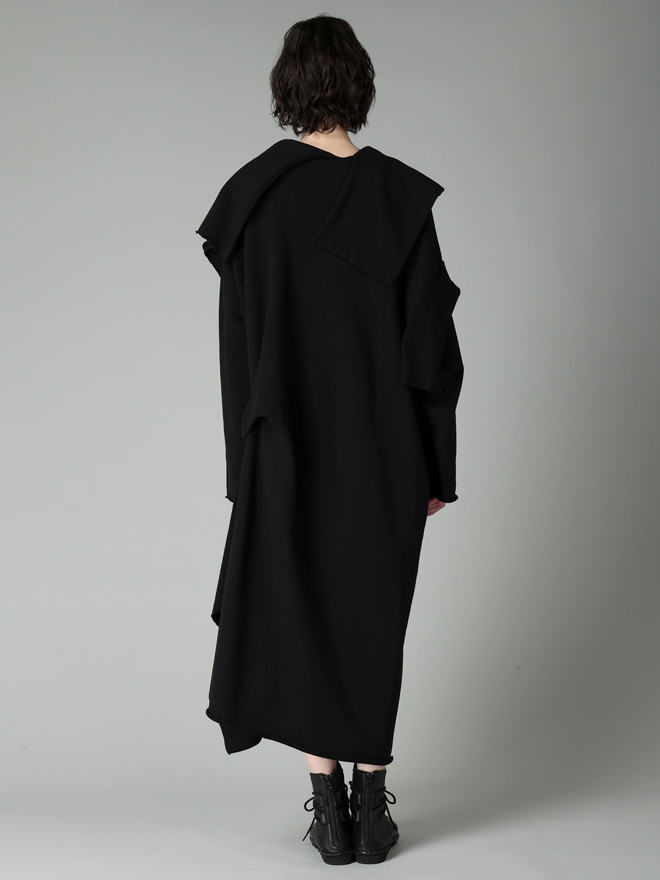 FRENCH TERRY TUCK POINT DRESS