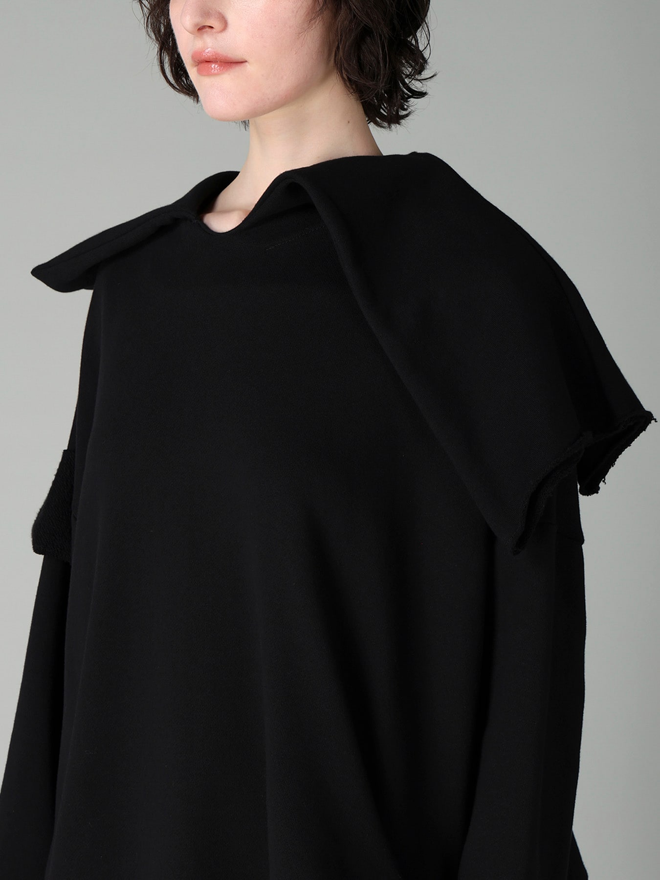 FRENCH TERRY TUCK POINT DRESS