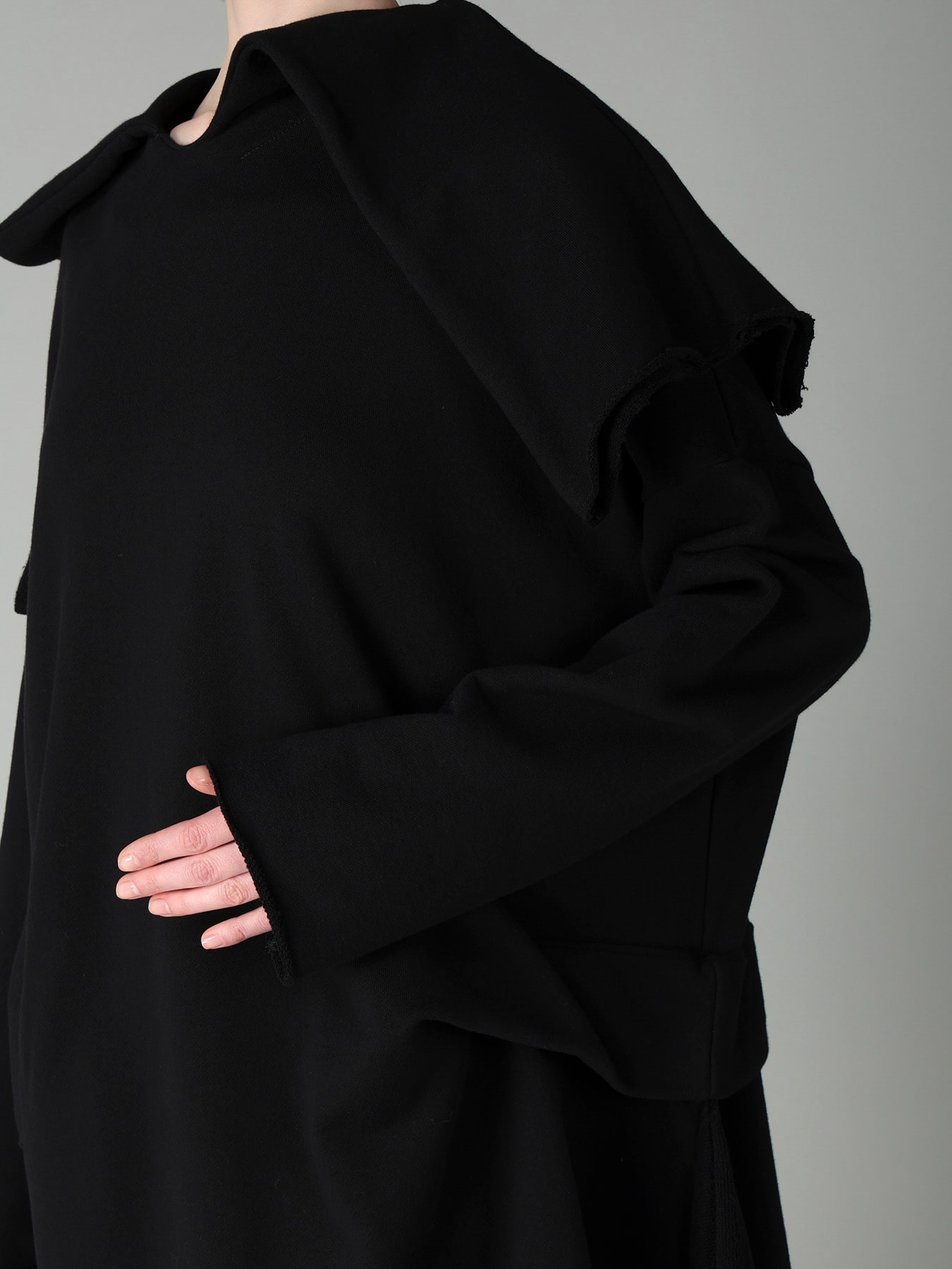 FRENCH TERRY TUCK POINT DRESS