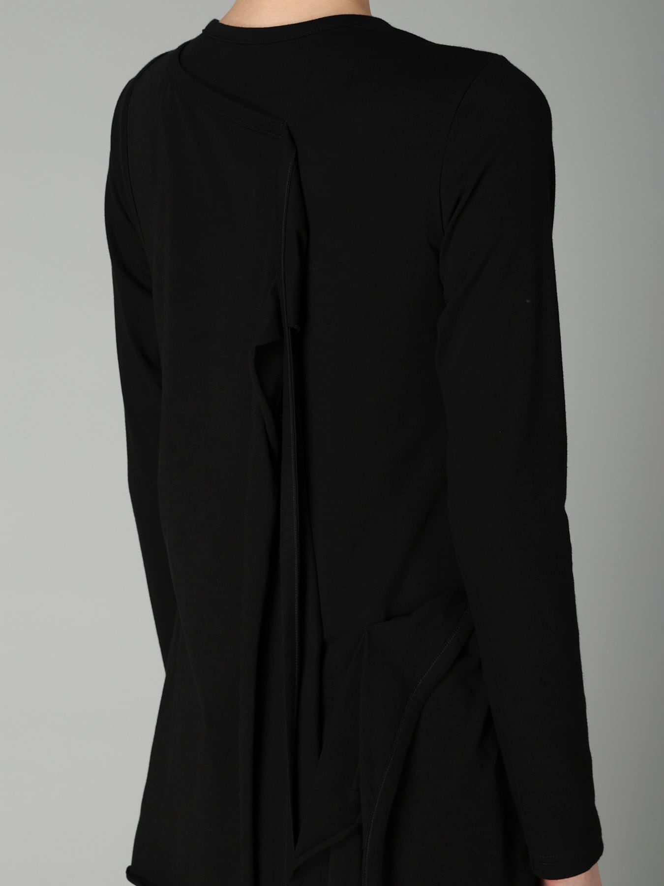 COTTON SINGLE JERSEY BINDER DRAPED DRESS B