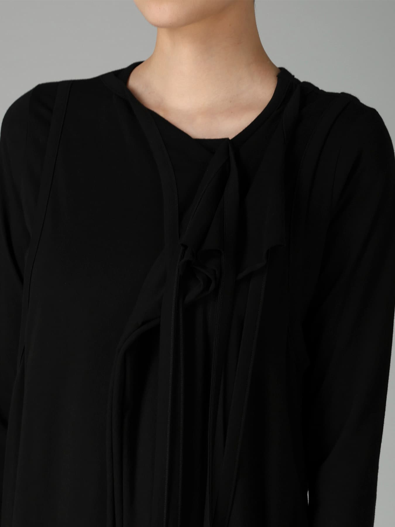 COTTON SINGLE JERSEY BINDER DRAPED DRESS B