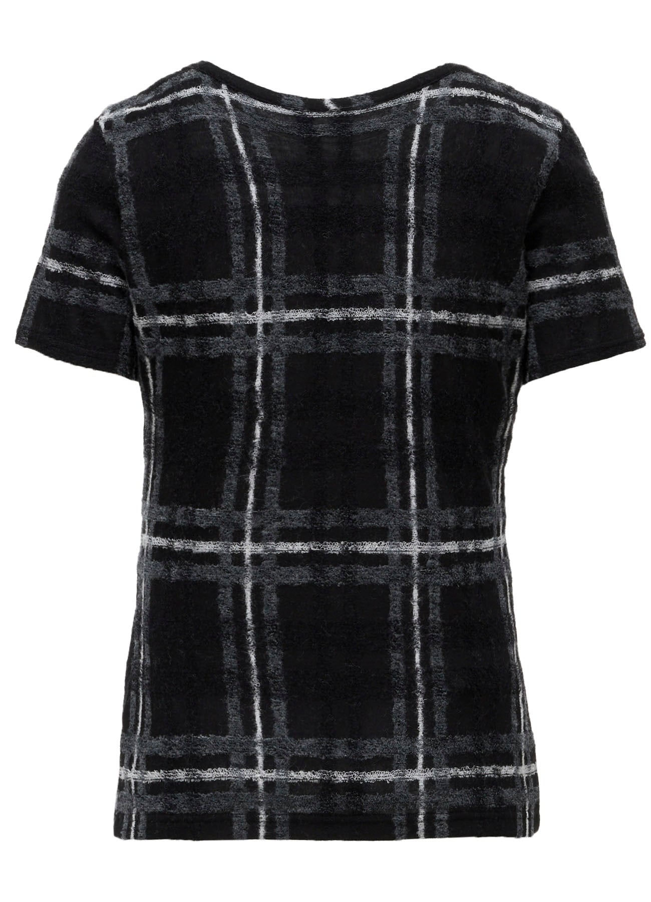 PLAID JQ  PILE SHORT SLEEVE T