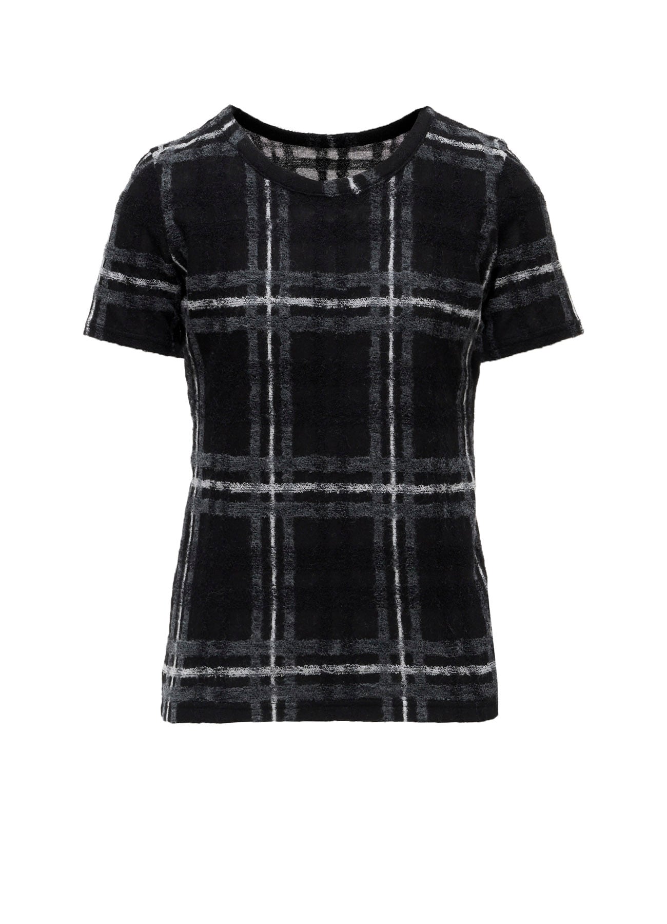 PLAID JQ  PILE SHORT SLEEVE T