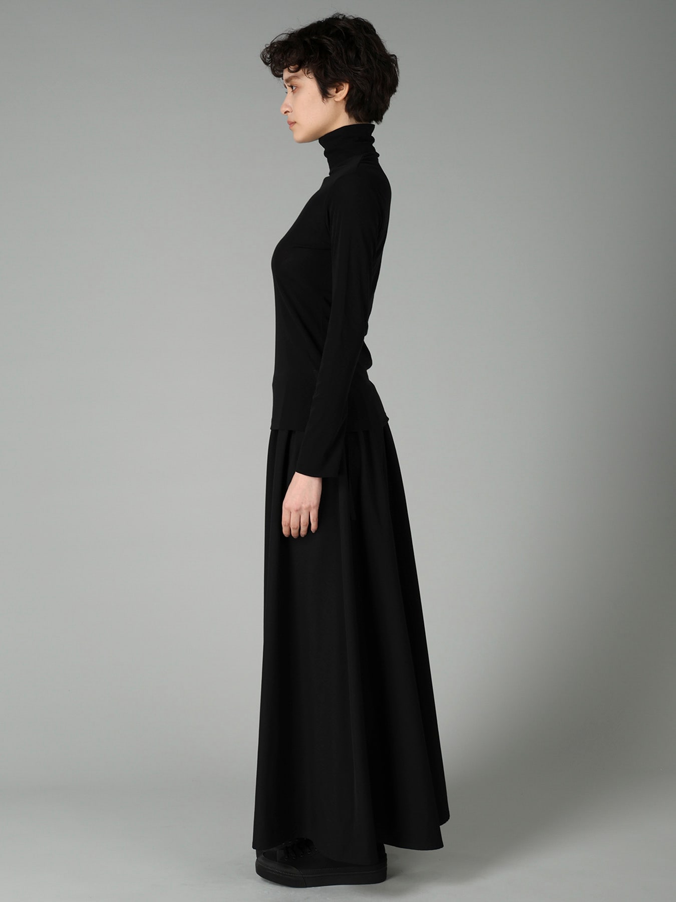 80/-HIGH TWISTED SINGLE JERSEY LONG SLV TURTLE NECK PO