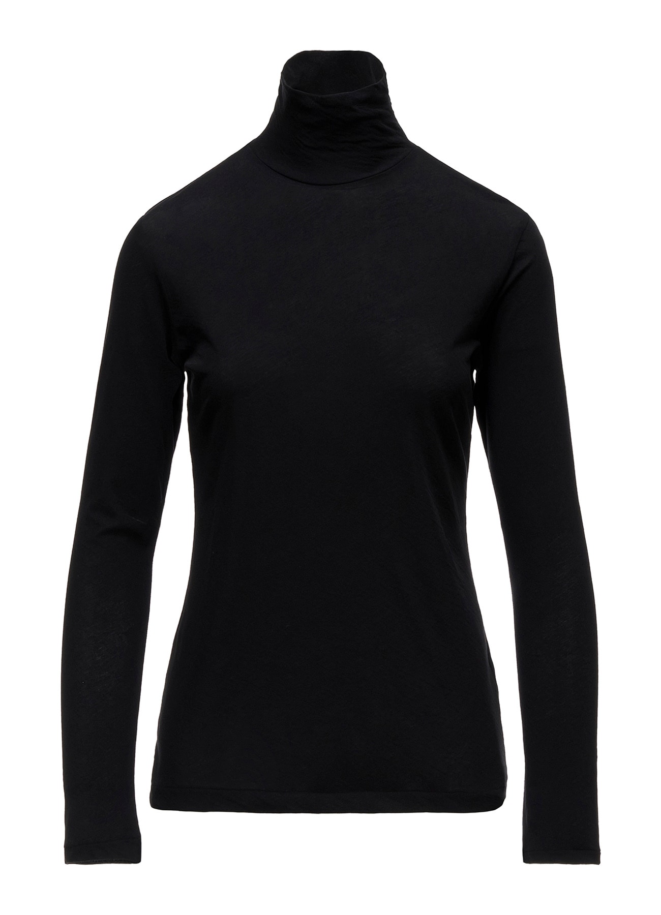 80/-HIGH TWISTED SINGLE JERSEY LONG SLV TURTLE NECK PO