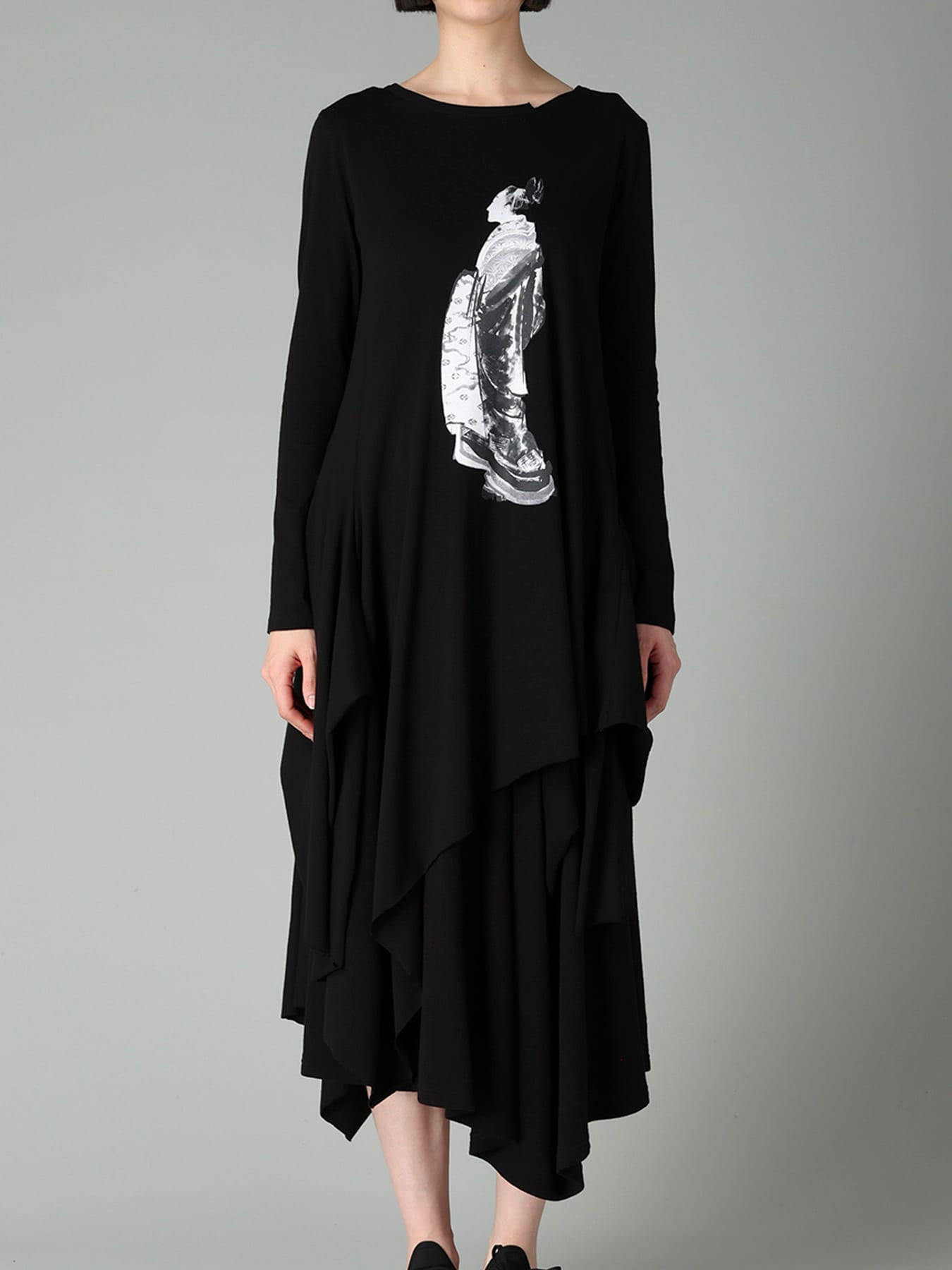 30/-COTTON SINGLE JERSEY PRINTED DRESS C
