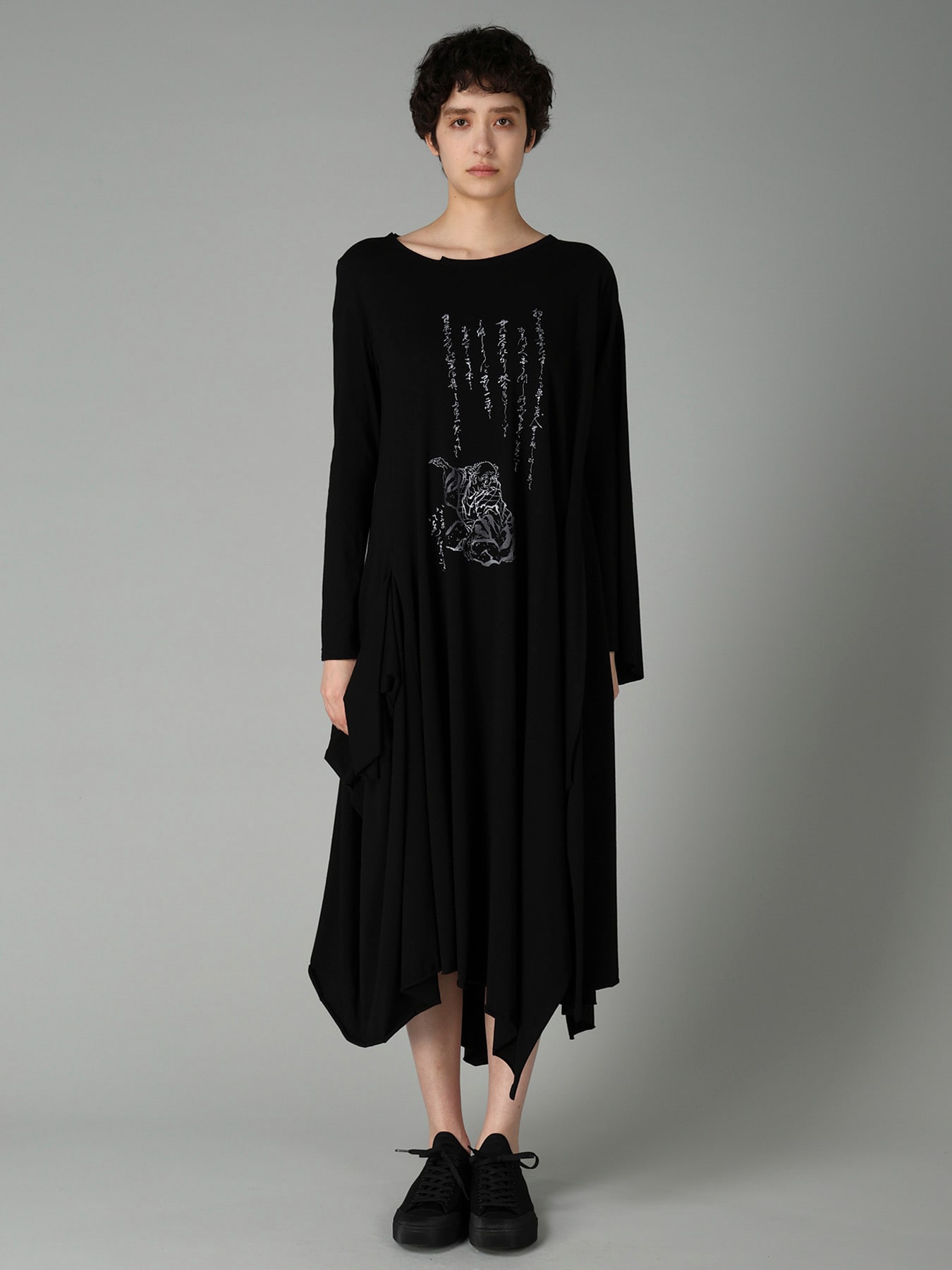30/-COTTON SINGLE JERSEY PRINTED DRESS D