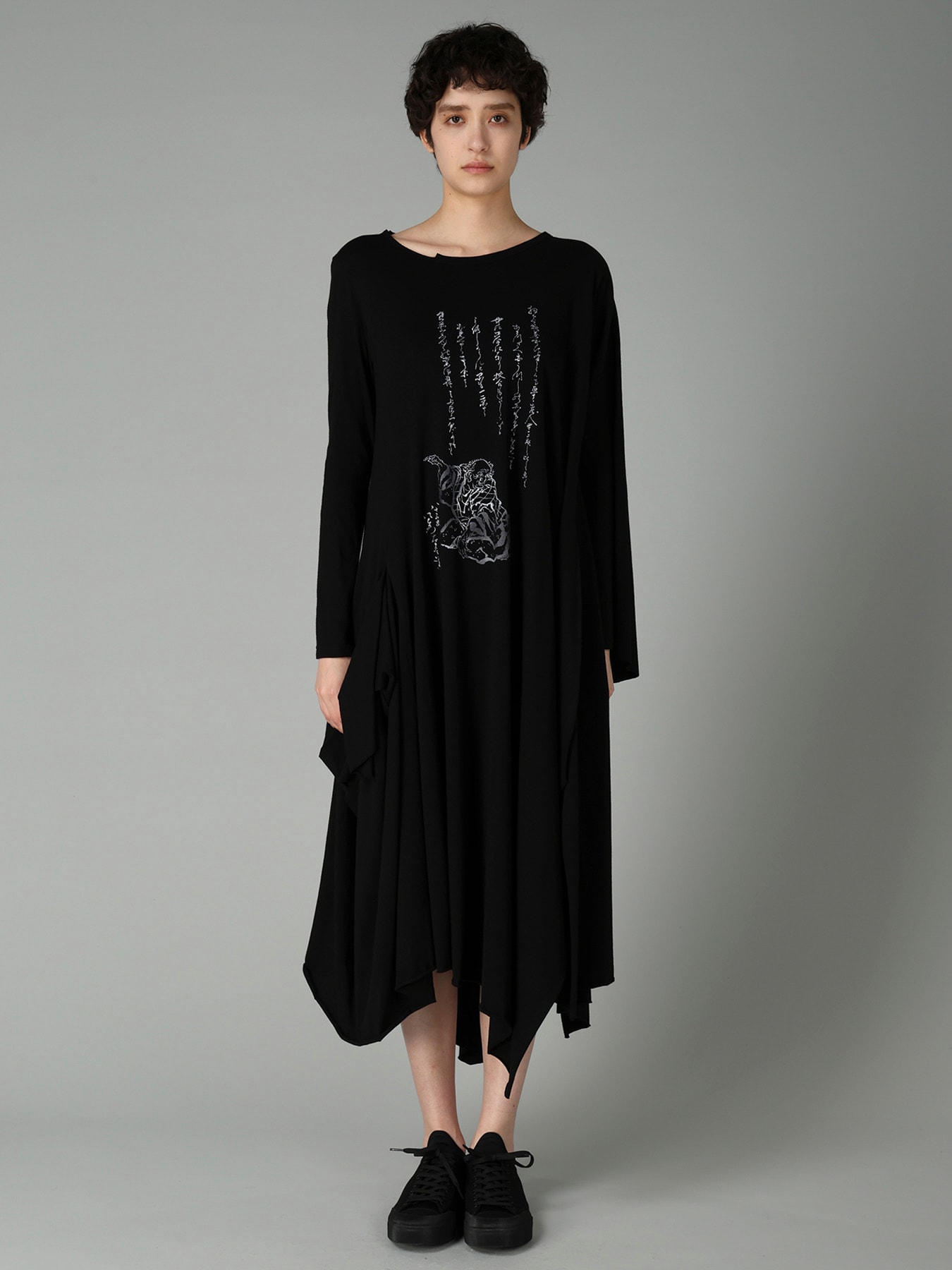 30/-COTTON SINGLE JERSEY PRINTED DRESS D