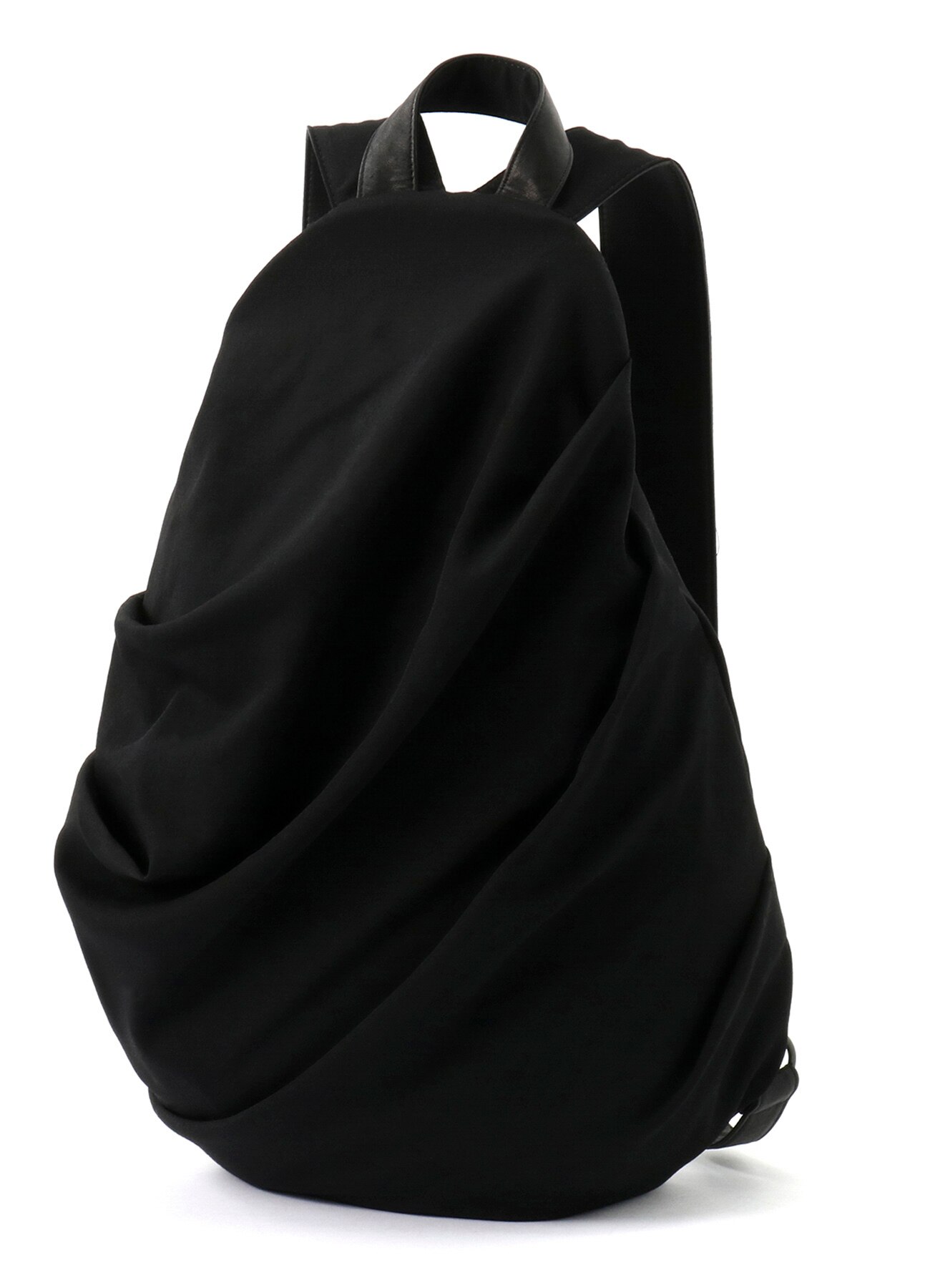 WOOL GABARDINE DRAPE-BAG(FREE SIZE Black): Yohji Yamamoto｜THE