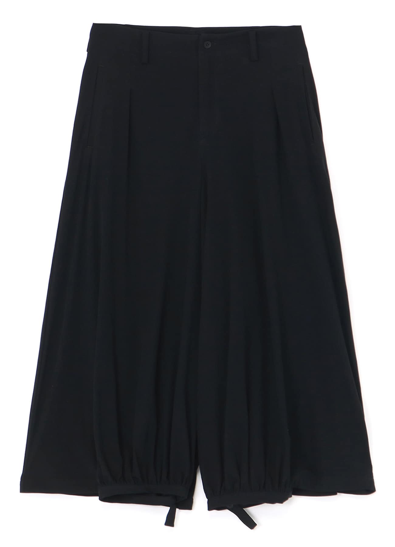 TECHNORAMA COTTON PANTS WITH GATHERED FRONT HEM