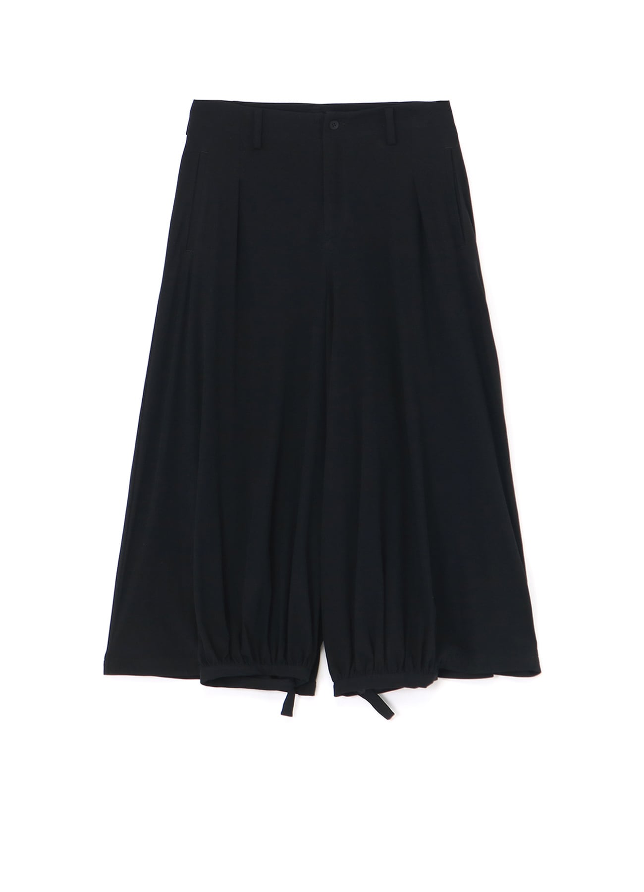 TECHNORAMA COTTON PANTS WITH GATHERED FRONT HEM