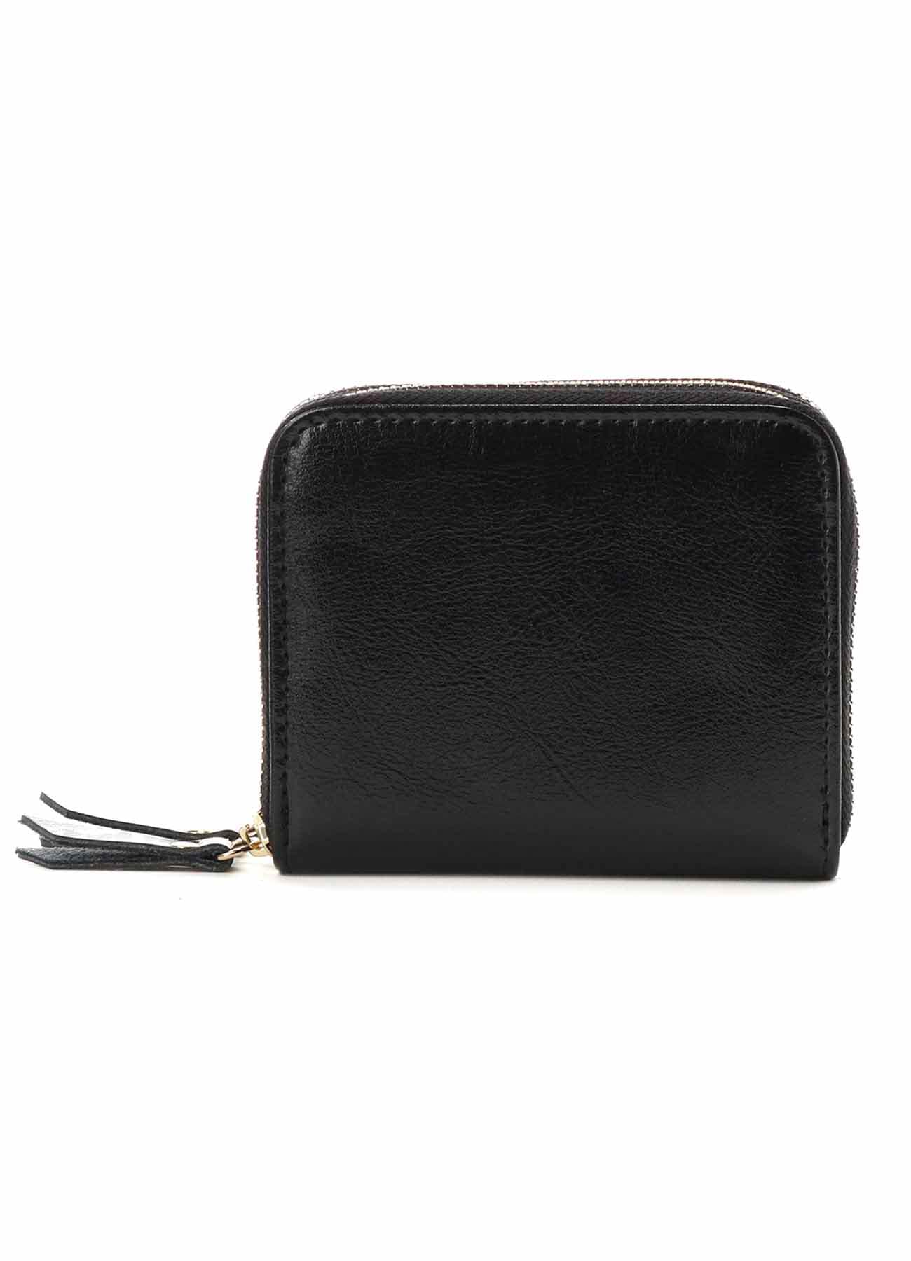 SPLIT LEATHER ZIPPER WALLET