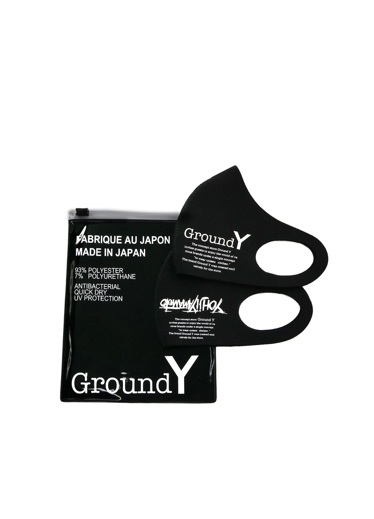 2-PACK MASKS Ground Y / YOHJI YAMAMOTO LOGO
