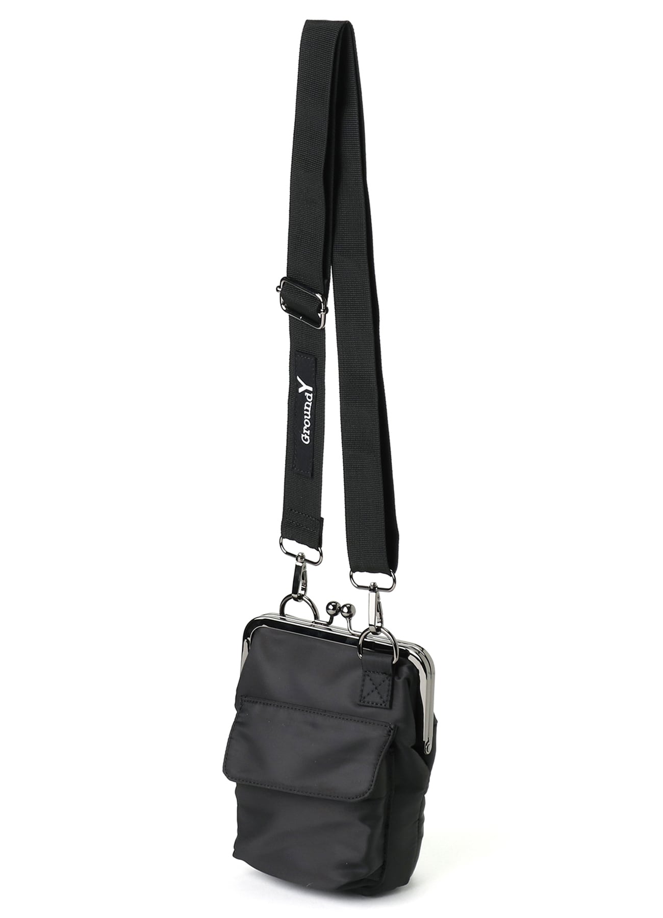 SHOULDER BAG WITH CLASP CLOSURE(FREE SIZE Black): Ground Y｜THE 