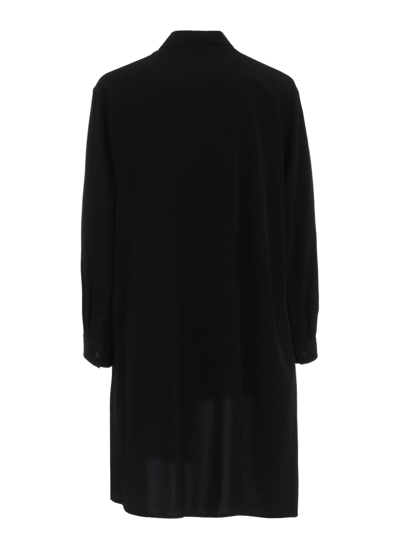 CREPE DE CHINE STANDARD ASYMMETRICAL FLARES SHIRT