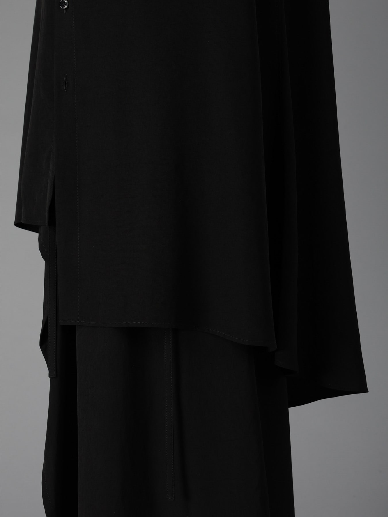 CREPE DE CHINE STANDARD ASYMMETRICAL FLARES SHIRT