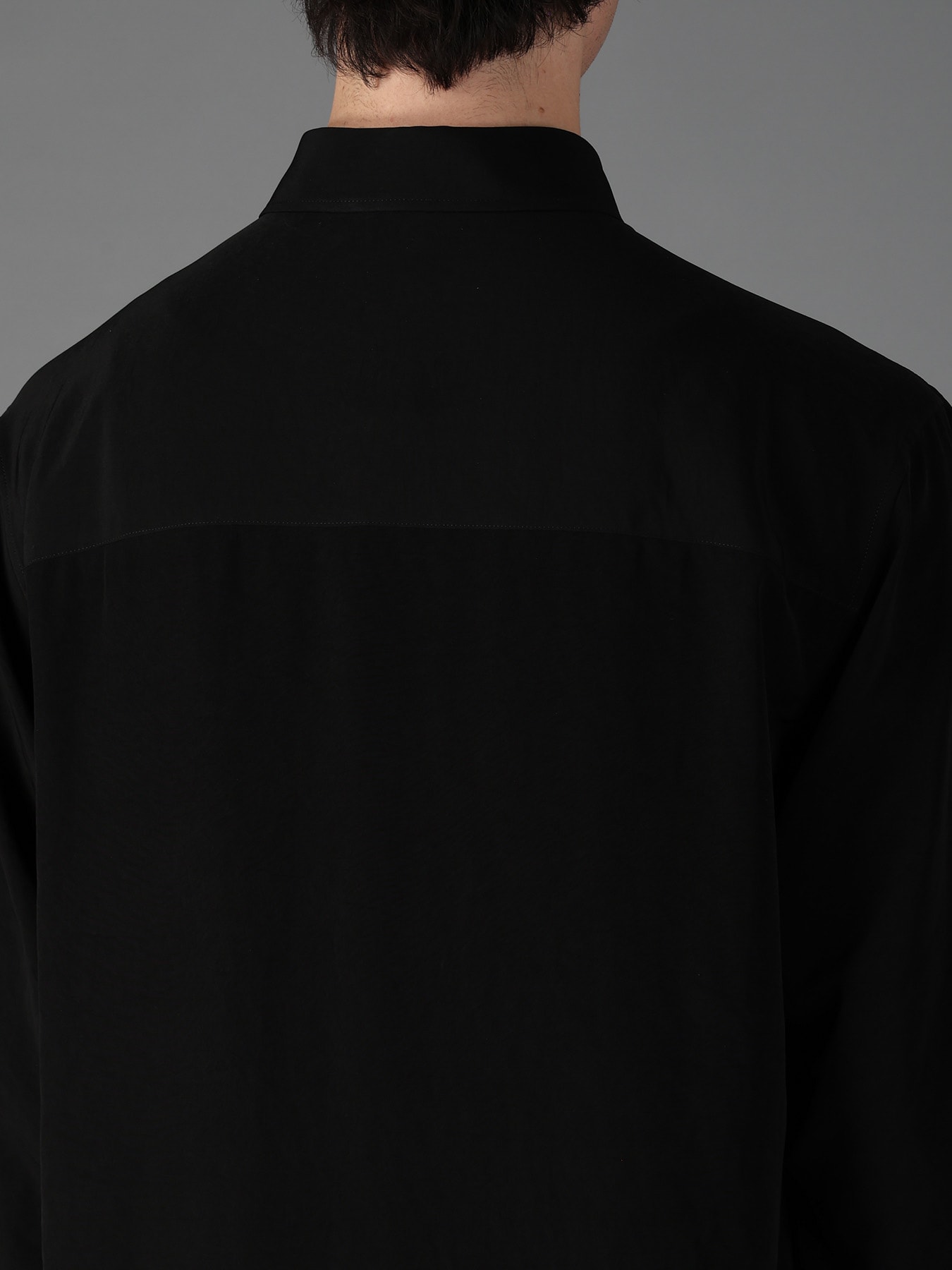 CREPE DE CHINE STANDARD ASYMMETRICAL FLARES SHIRT