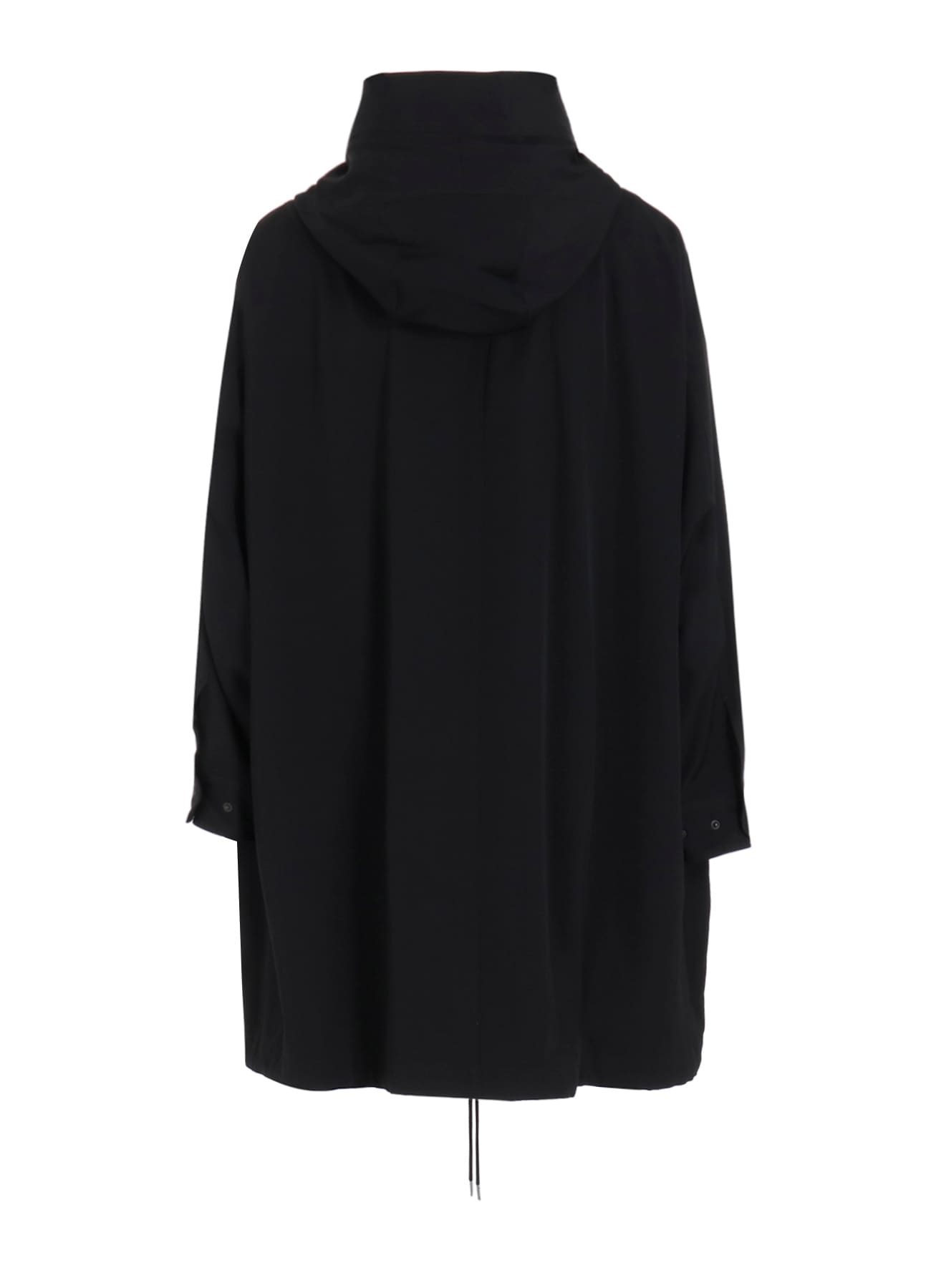 W/GABARDINE HIGH NECK HOODED MODS COAT