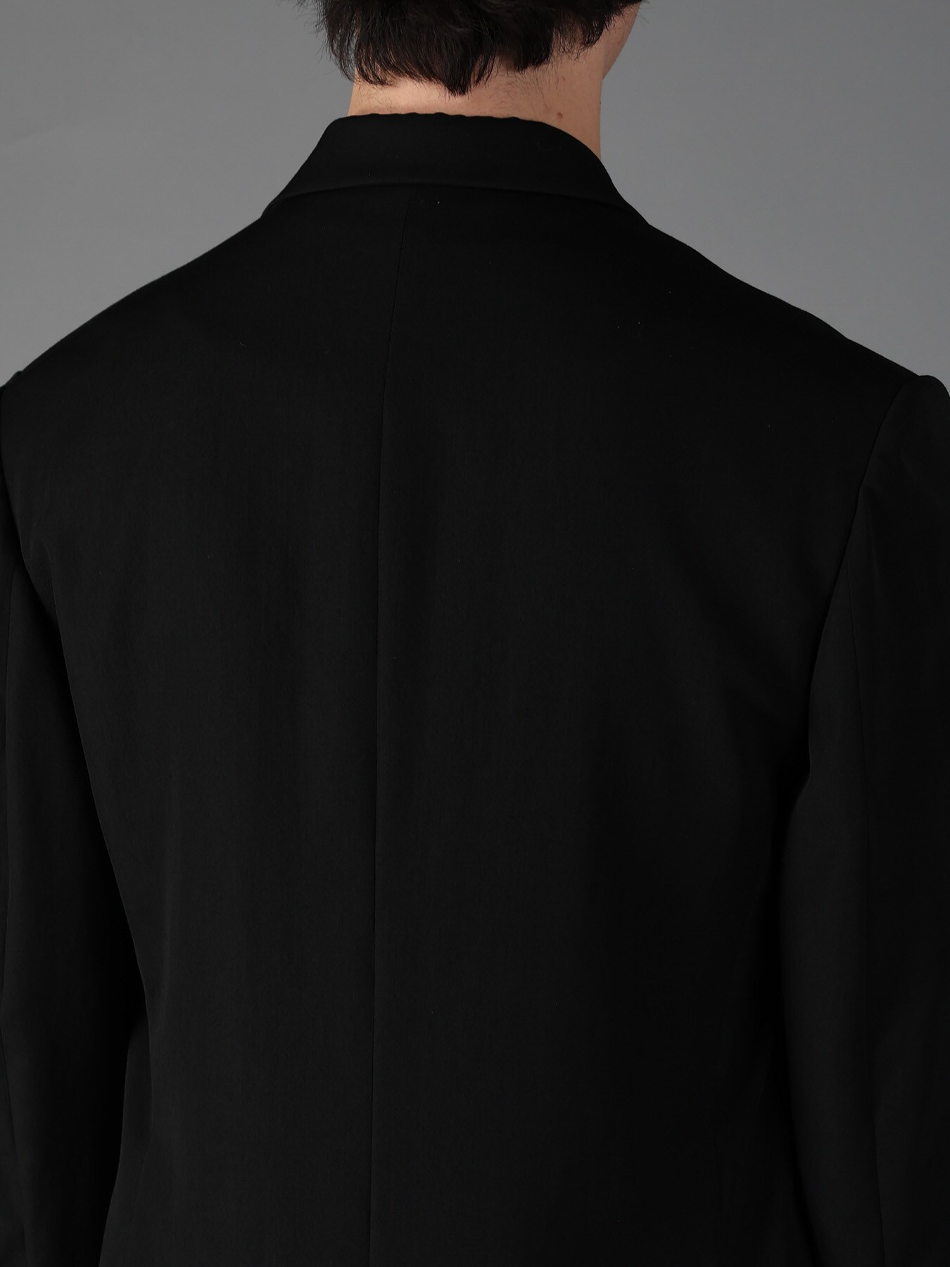 WOOL GABARDINE ASYMMETRICAL JACKET