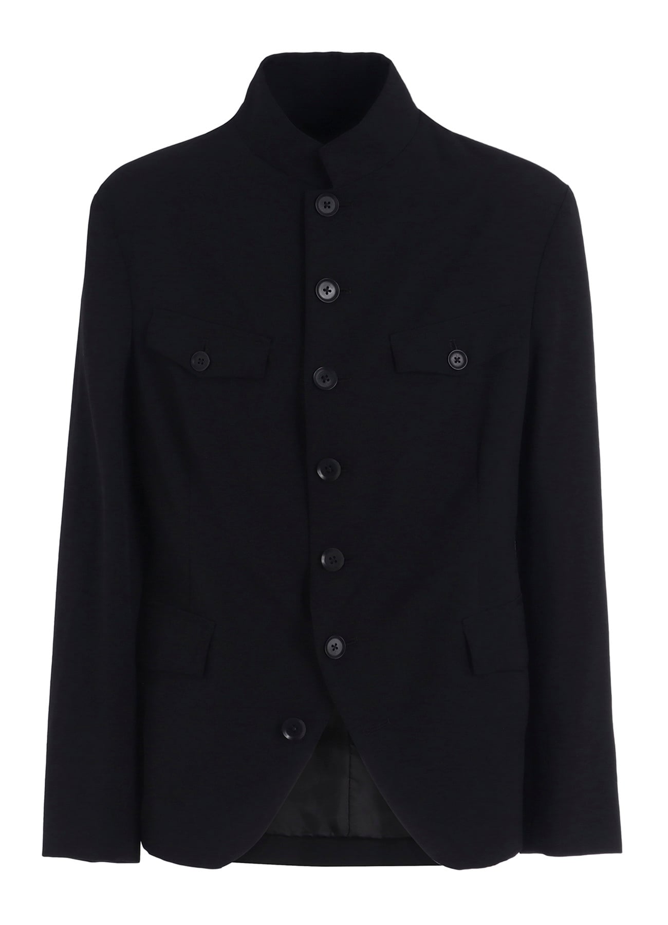 WOOL GABARDINE MEN'S STAND COLLAR JACKET