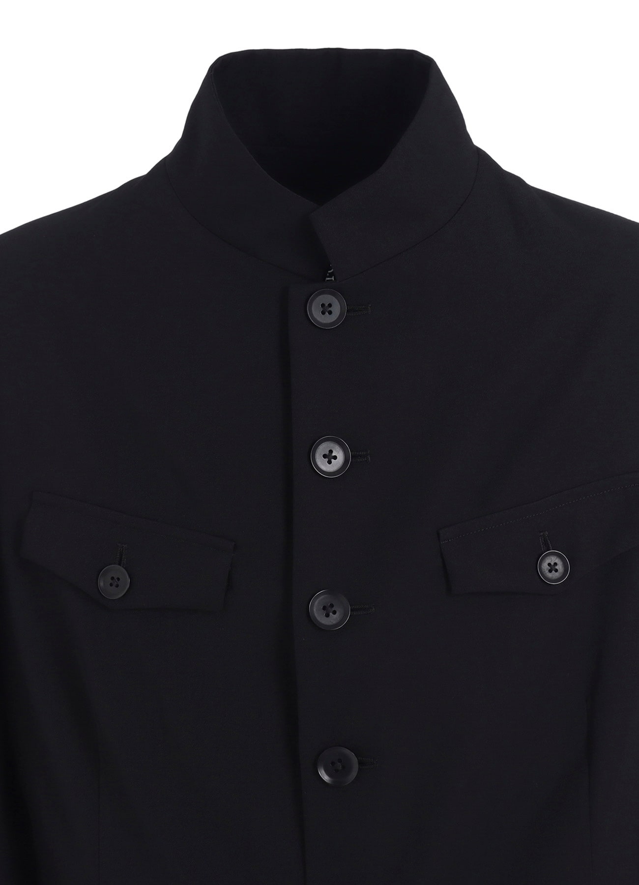 WOOL GABARDINE MEN'S STAND COLLAR JACKET