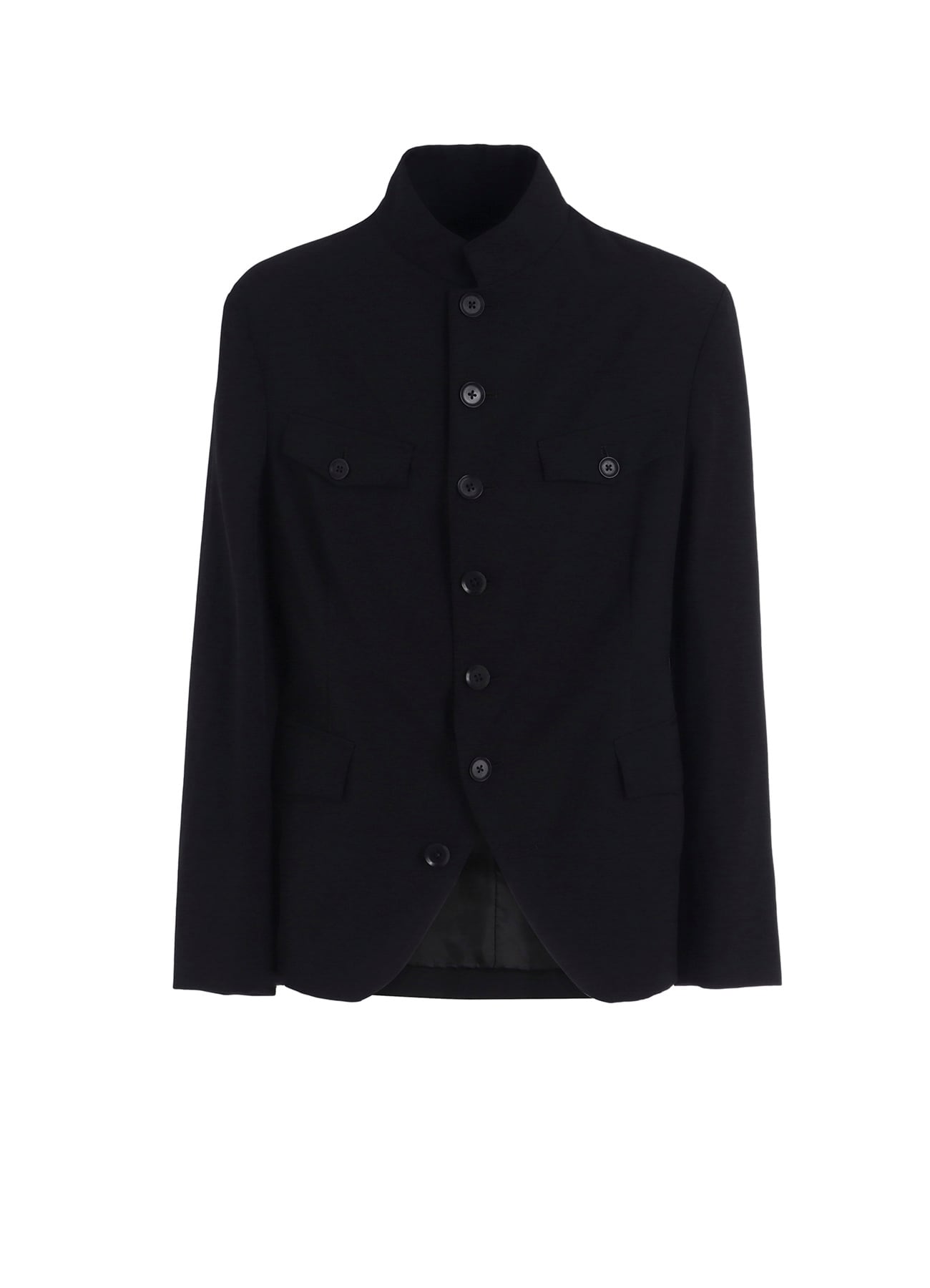 WOOL GABARDINE MEN'S STAND COLLAR JACKET