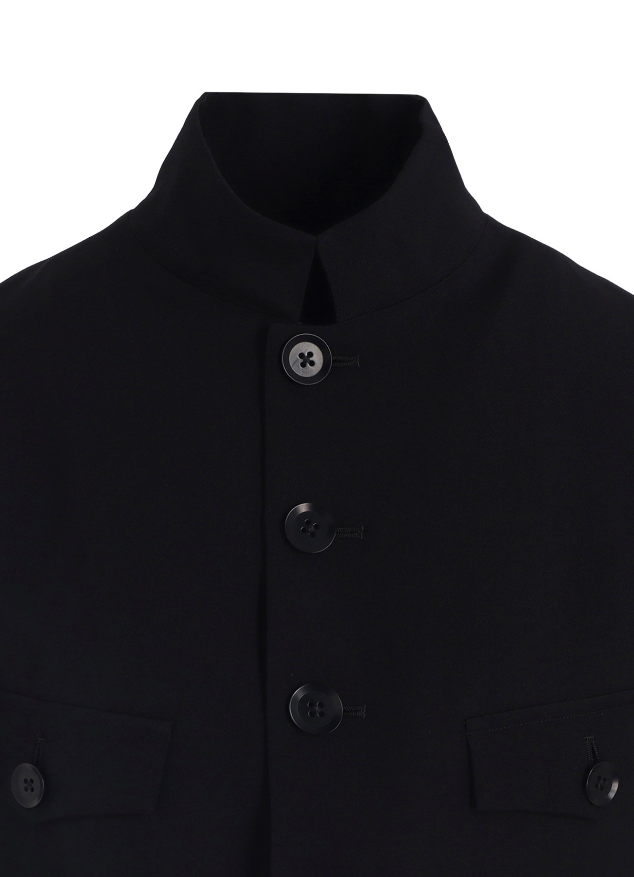 WOOL GABARDINE WOMEN'S STAND COLLAR JACKET