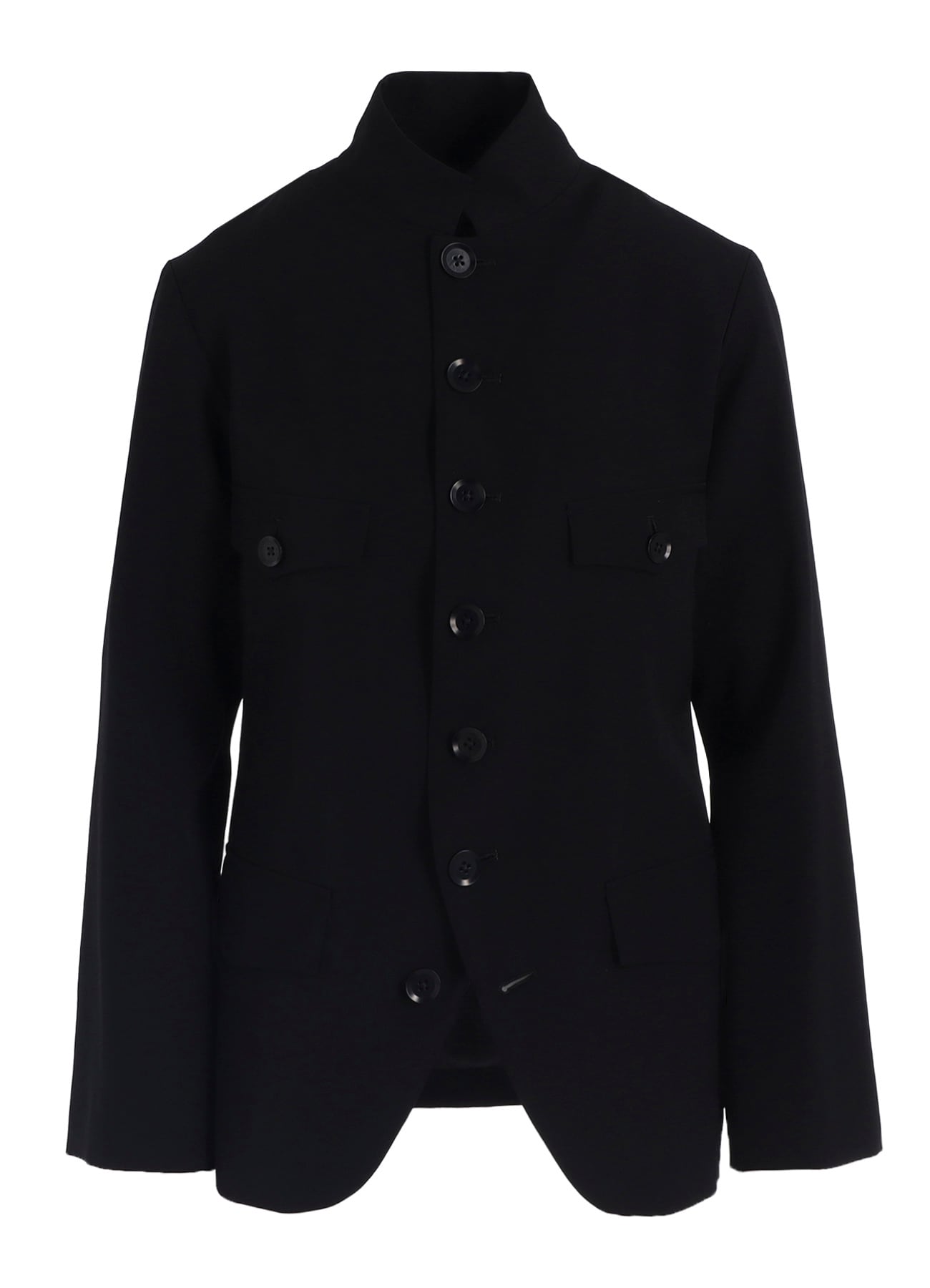WOOL GABARDINE WOMEN'S STAND COLLAR JACKET