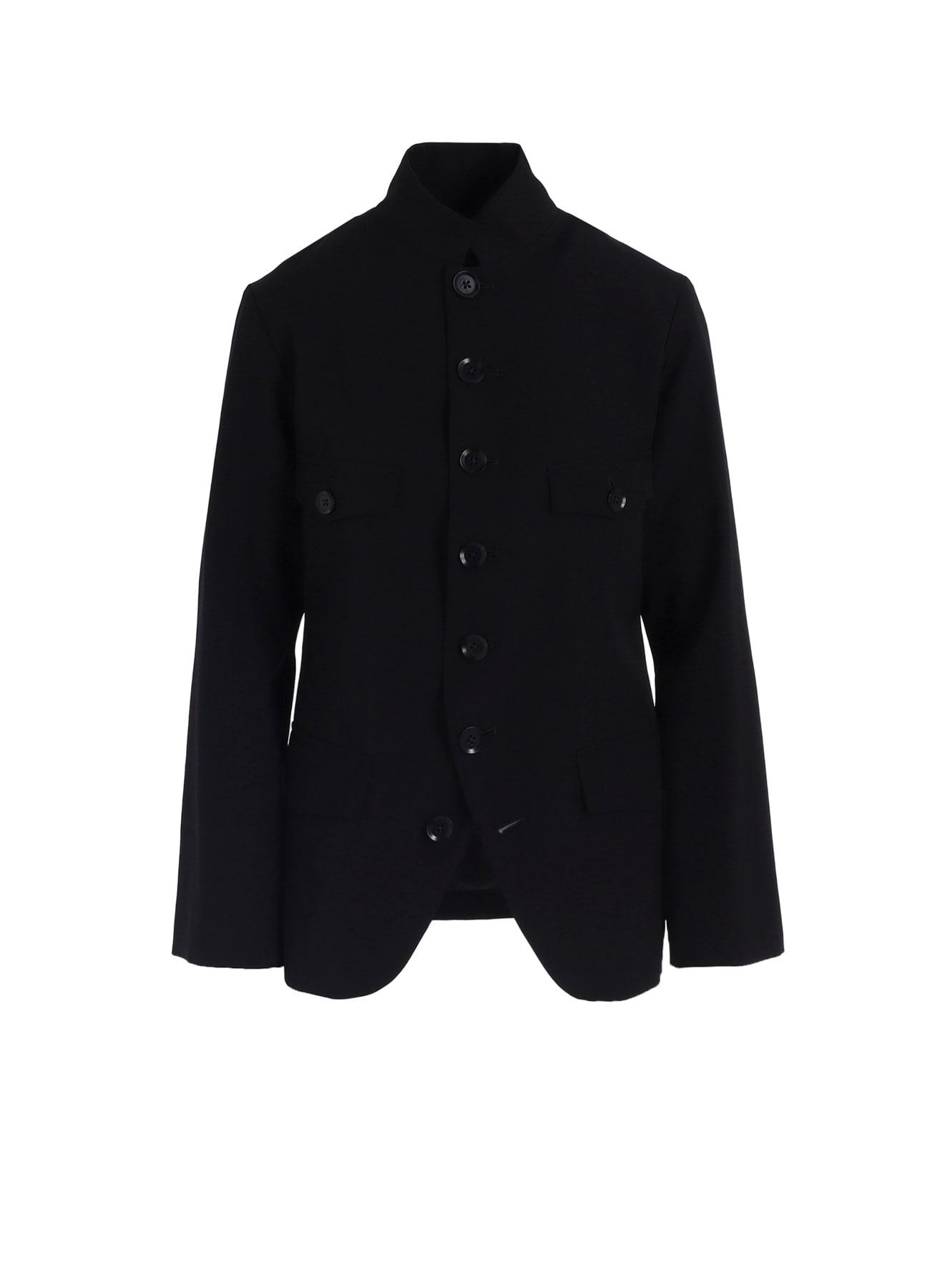 WOOL GABARDINE WOMEN'S STAND COLLAR JACKET