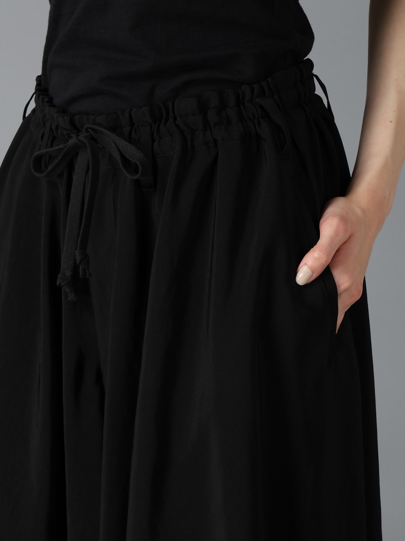 CREPE DE CHINE CIRCLE PANTS