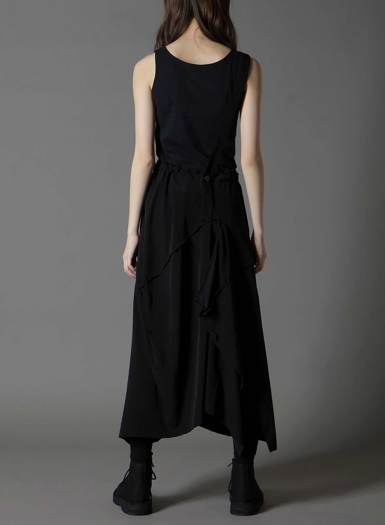 CREPE DE CHINE SQUARE SKIRT