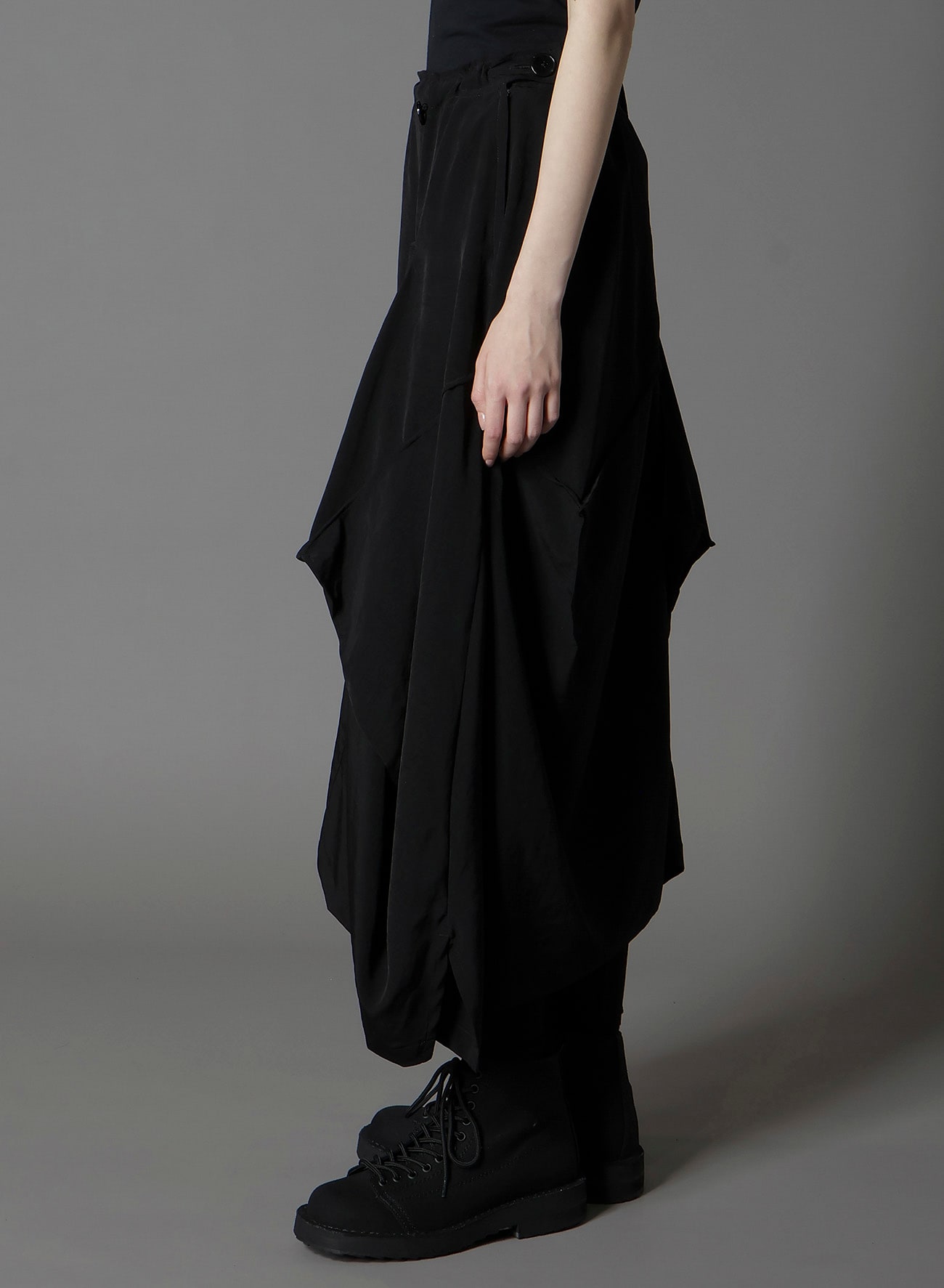 CREPE DE CHINE SQUARE SKIRT