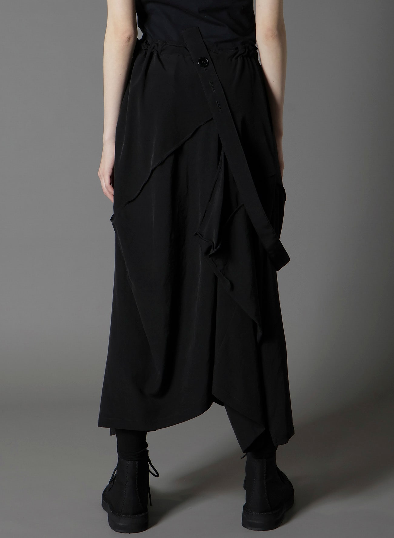 CREPE DE CHINE SQUARE SKIRT