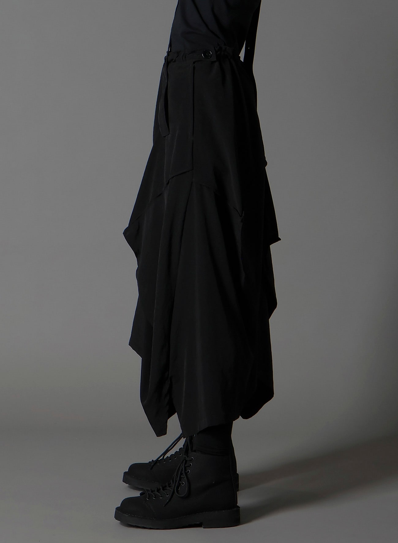 CREPE DE CHINE SQUARE SKIRT