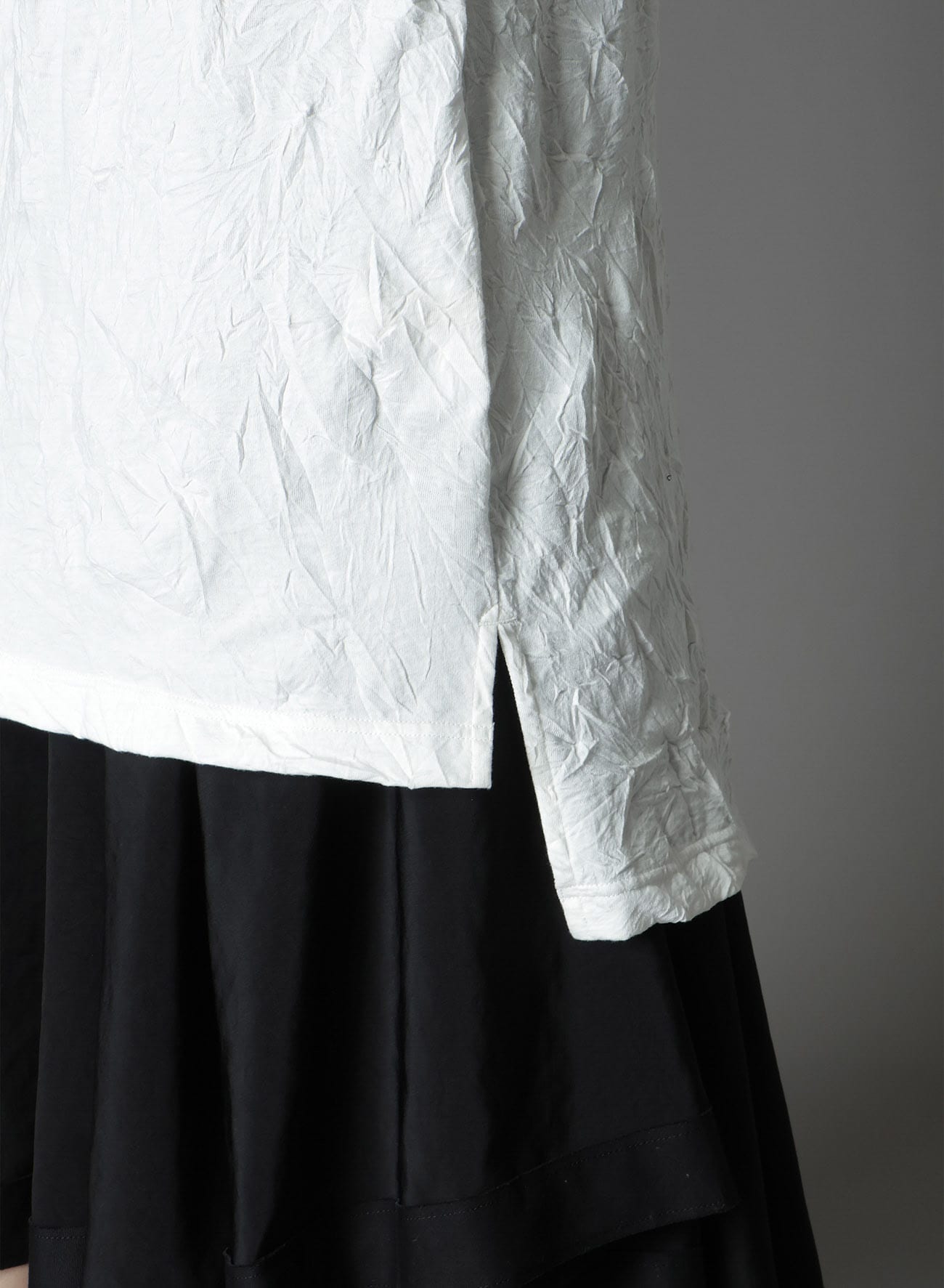 CATCH WASHER RIGHT BUTTON-OPENING BIG TURTLENECK