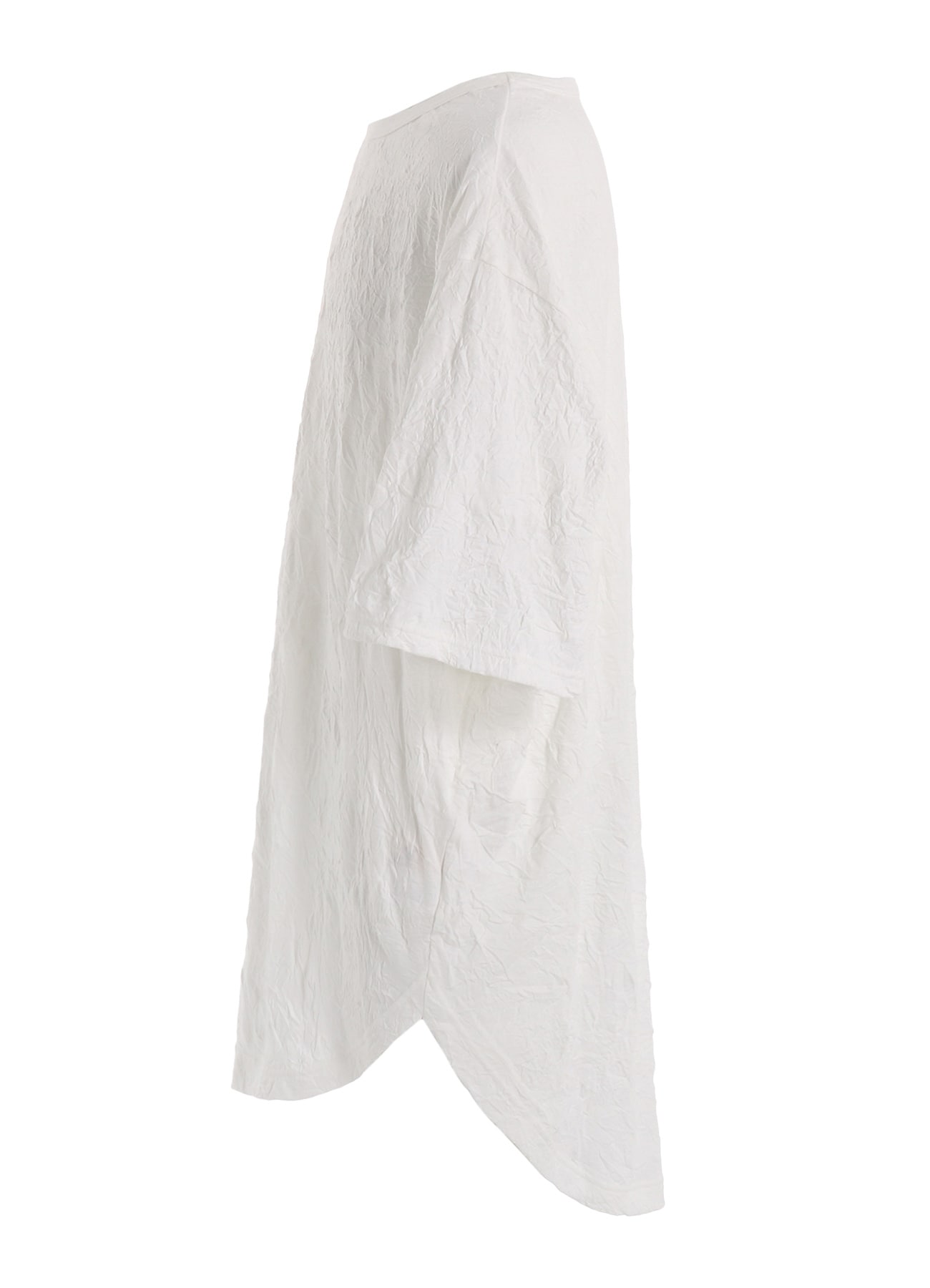 CATCH WASHER HEM ROUND JUMBO T-SHIRT SHORT SLEEVES