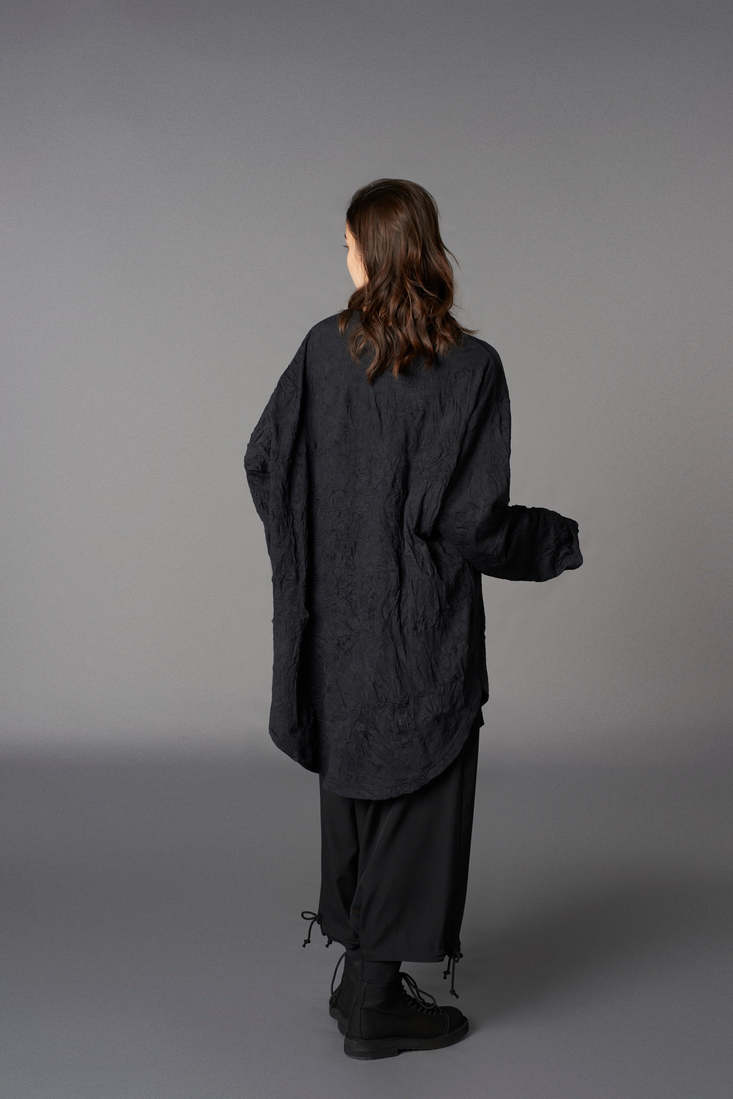 CATCH WASHER HEM ROUND JUMBO T-SHIRT LONG SLEEVES