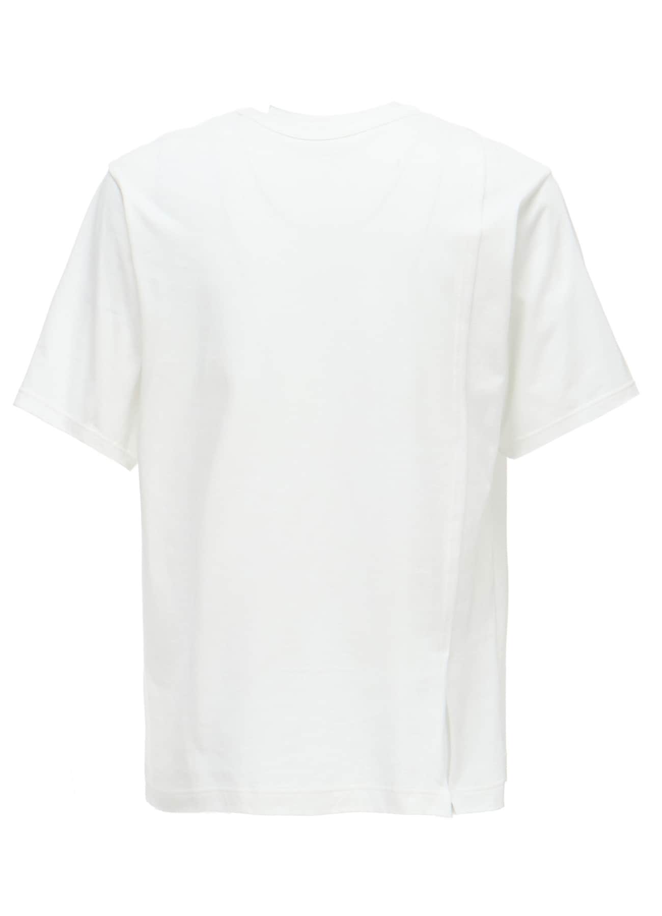COTTON JERSEY MIX TIERED SHORT SLEEVED T