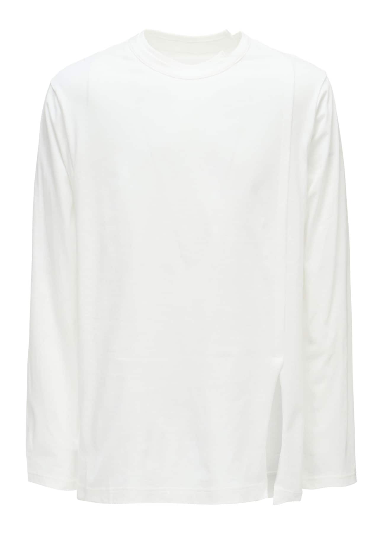 COTTON JERSEY MIX TIERED LONG SLEEVED T