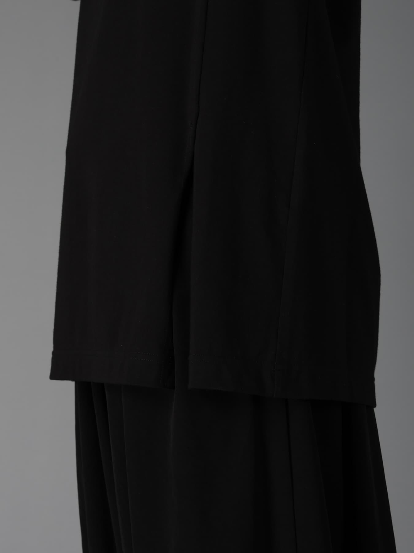 COTTON JERSEY MIX TIERED LONG SLEEVED T