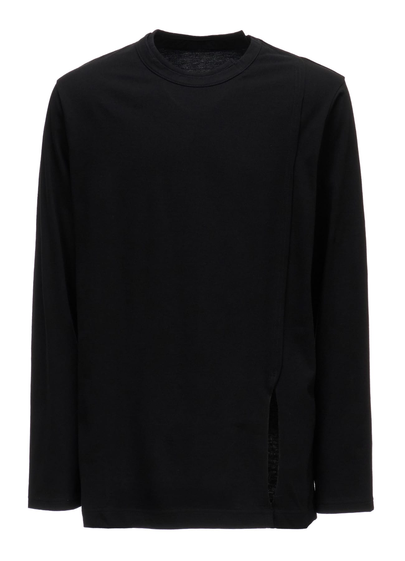 COTTON JERSEY MIX TIERED LONG SLEEVED T