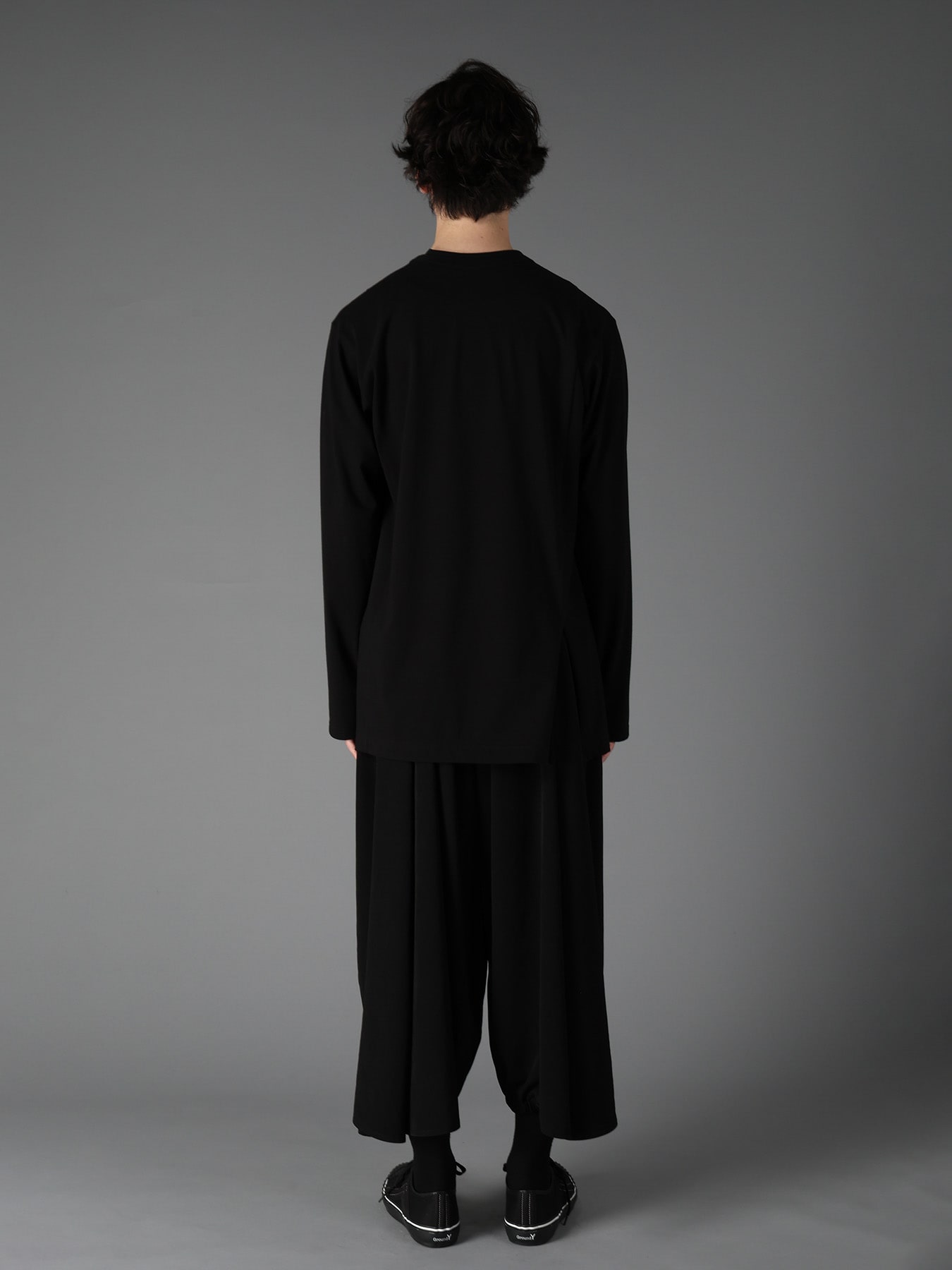 COTTON JERSEY MIX TIERED LONG SLEEVED T